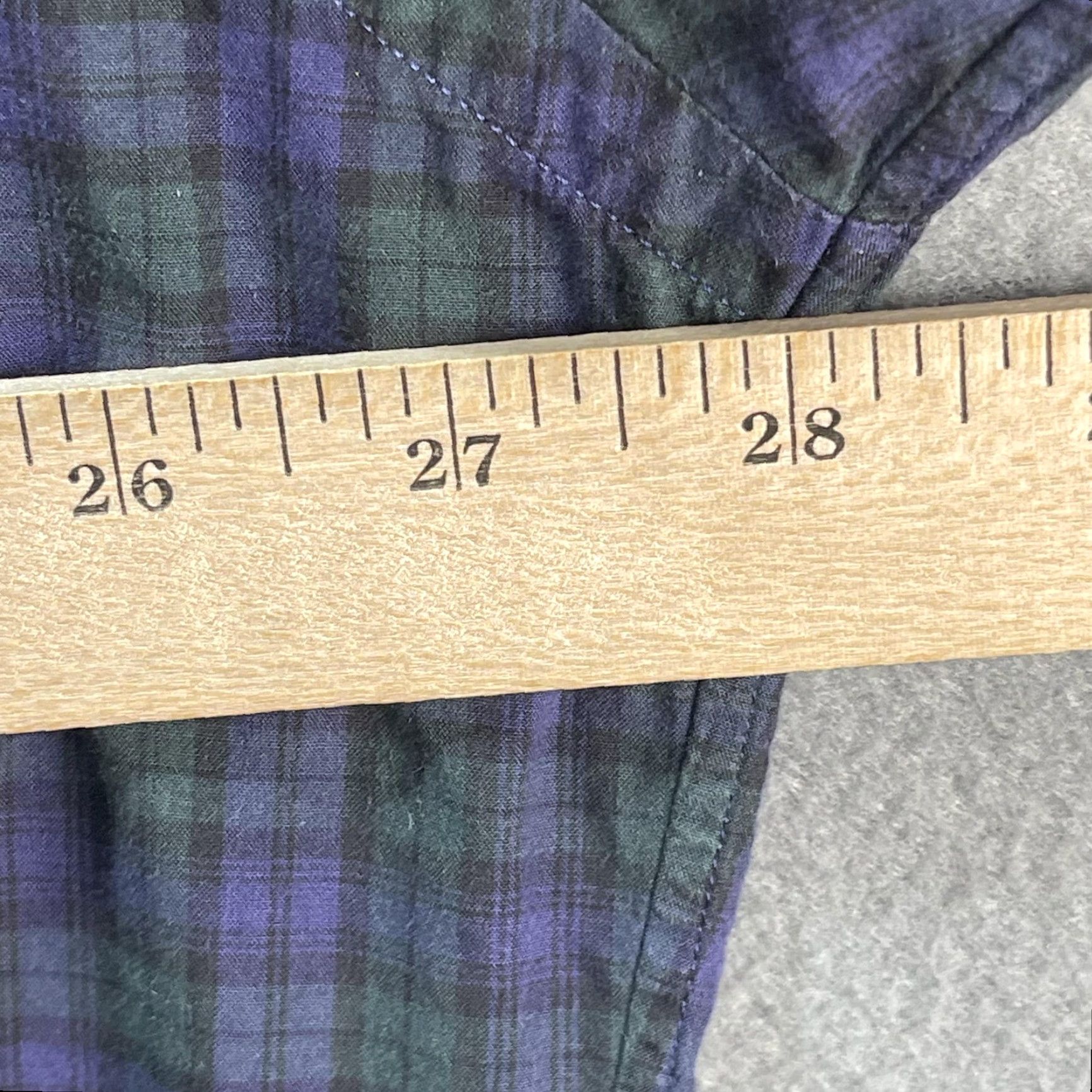 Ralph Lauren VINTAGE Ralph Lauren Shirt Mens XL Plaid Blake Button Down Long Sleeve Classic Dress Shirt Size 46R - 7 Thumbnail