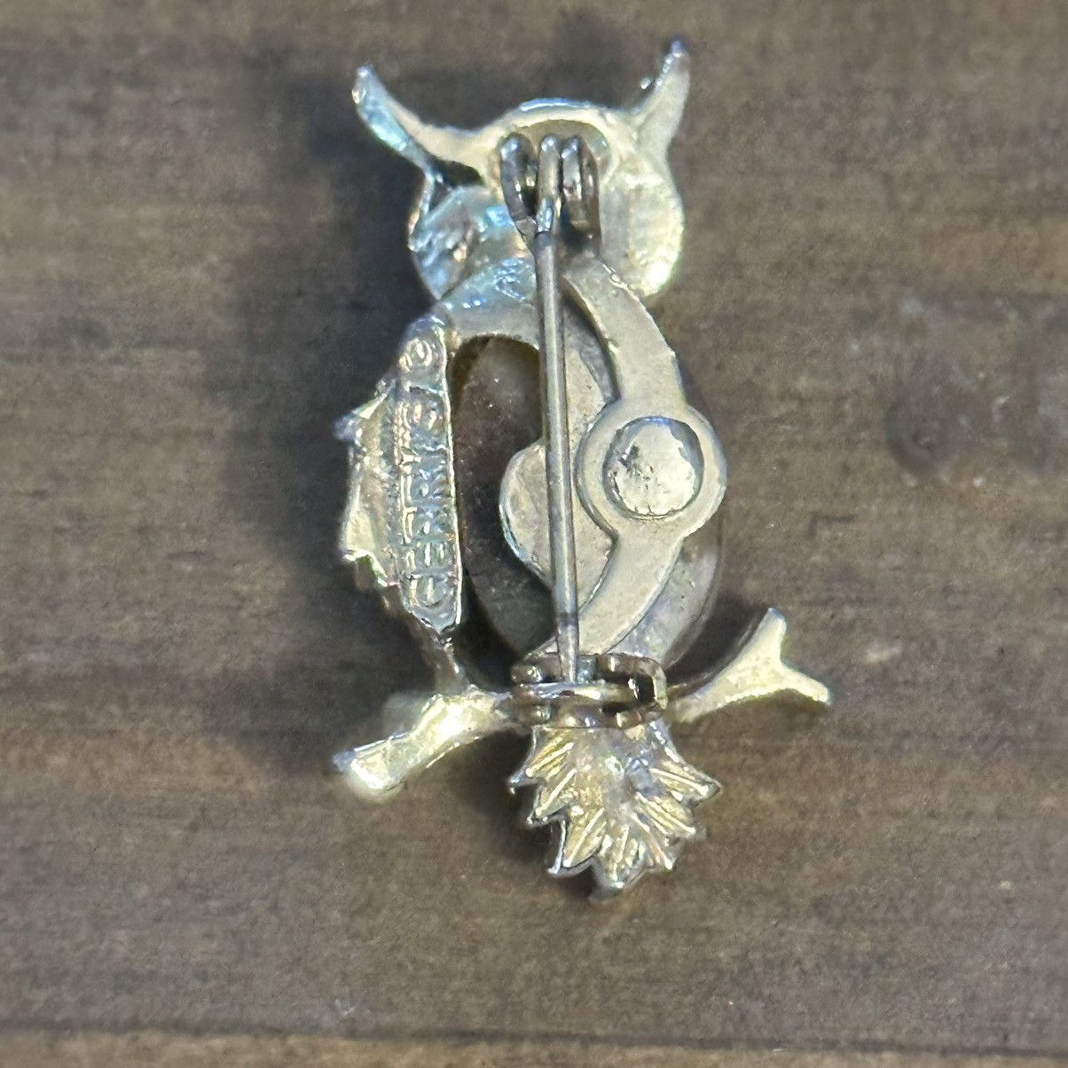 Other × Vintage Vintage Gerry’s marbled stone perching owl brooch Size ONE SIZE - 4 Thumbnail