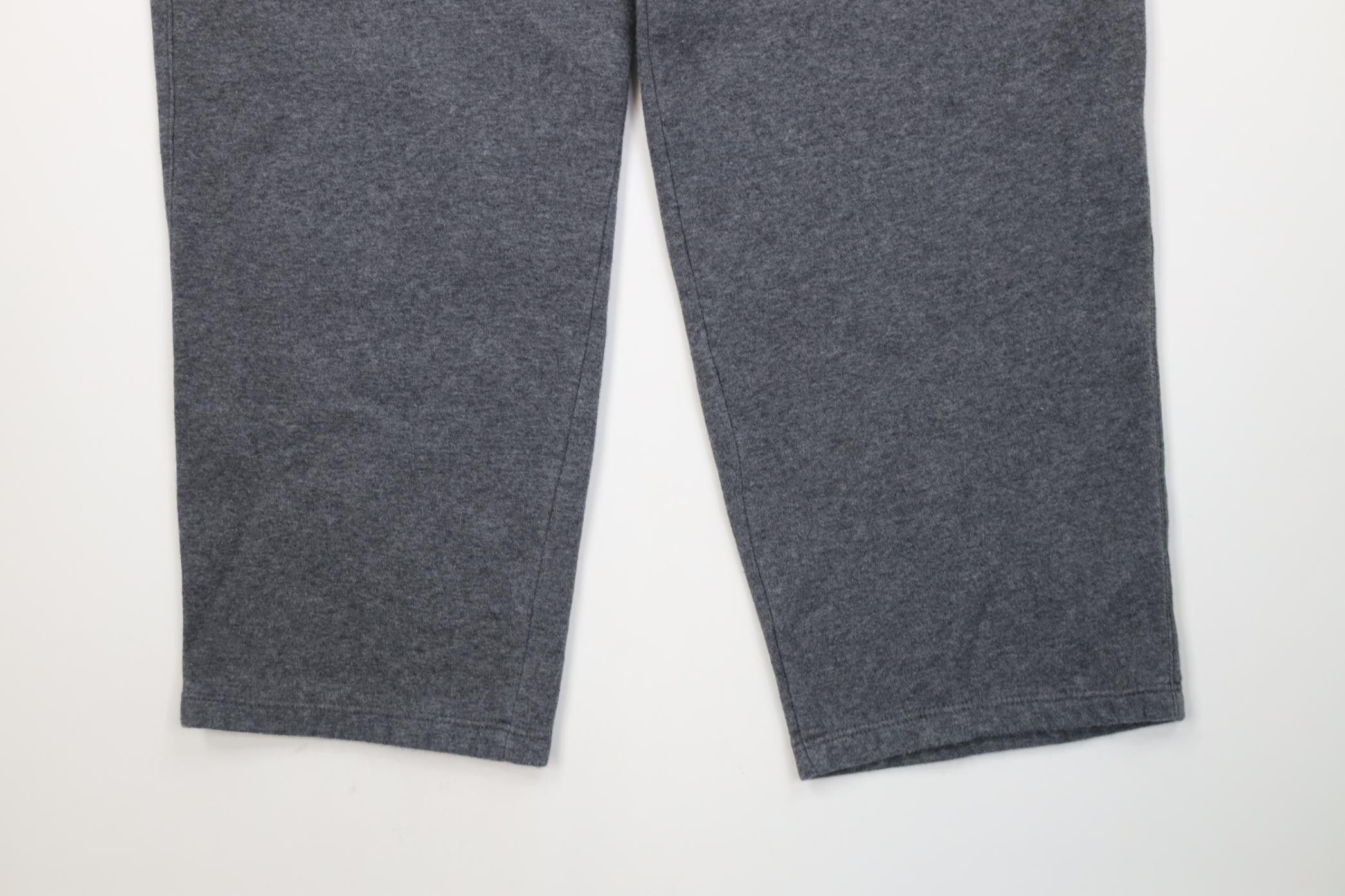 Nike Vintage Y2K Nike Swoosh Wide Leg Sweatpants Heather Gray Size US 38 / EU 54 - 4 Thumbnail