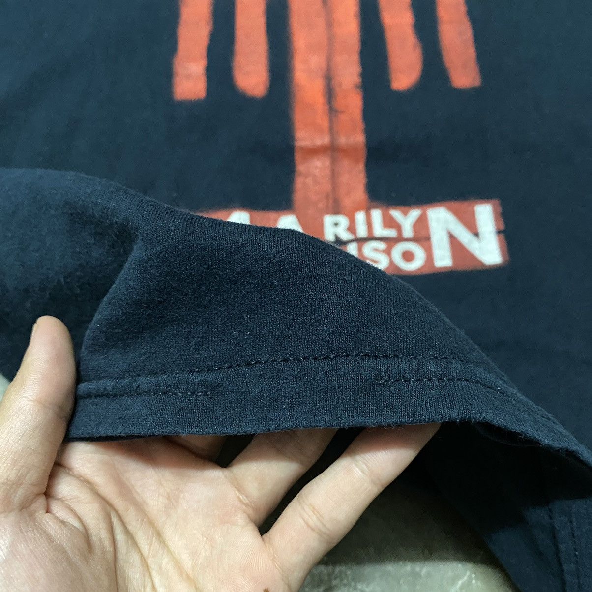 Band Tees × Marilyn Manson × Vintage Marilyn Manson Vintage Y2K Rock Band Tee Rare Size US L / EU 52-54 / 3 - 12 Thumbnail