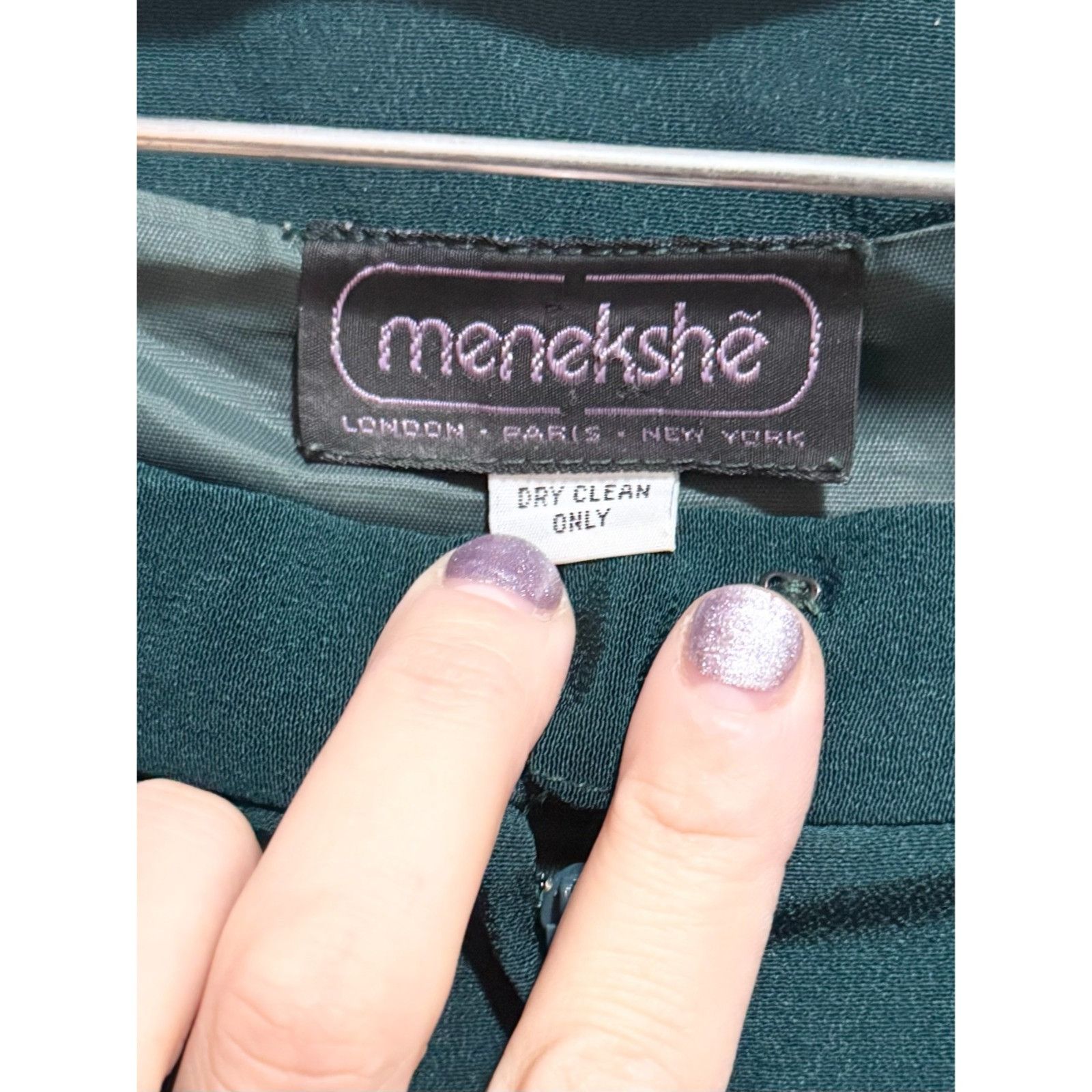 Other Menekshe custom couture green blazer jacket & pencil skirt s Size ONE SIZE - 4 Thumbnail