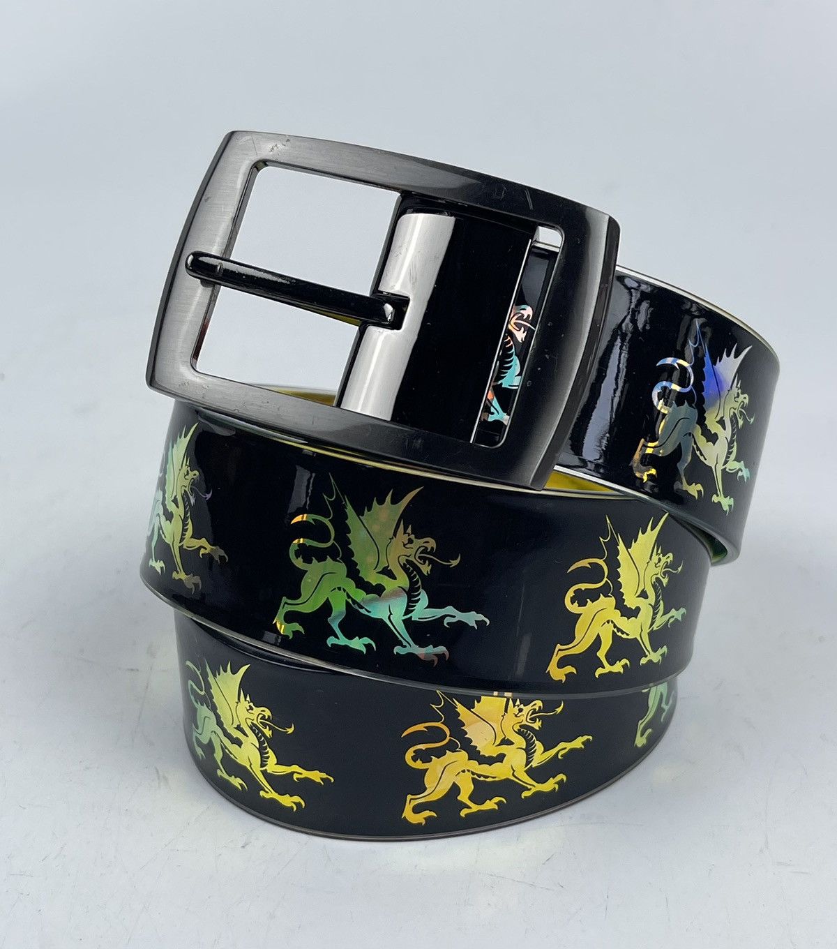 Japanese Brand rare designs dragon stripe pvc belt tc3 Size 36 - 1 Thumbnail