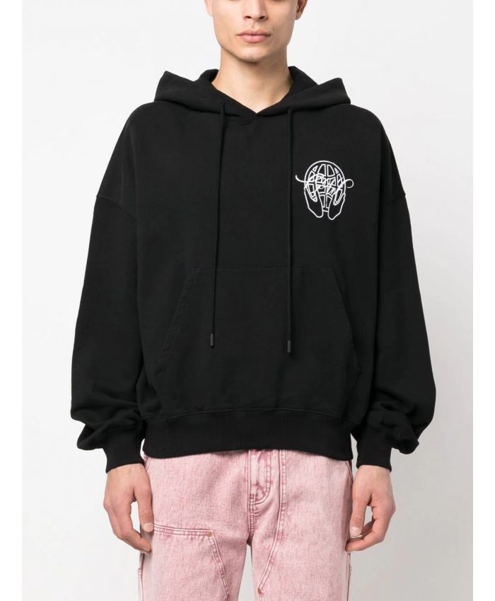 Off-White o1rshd DUP Hand Arrow Boxy Hoodie in Black Size US XL / EU 56 / 4 - 3 Thumbnail