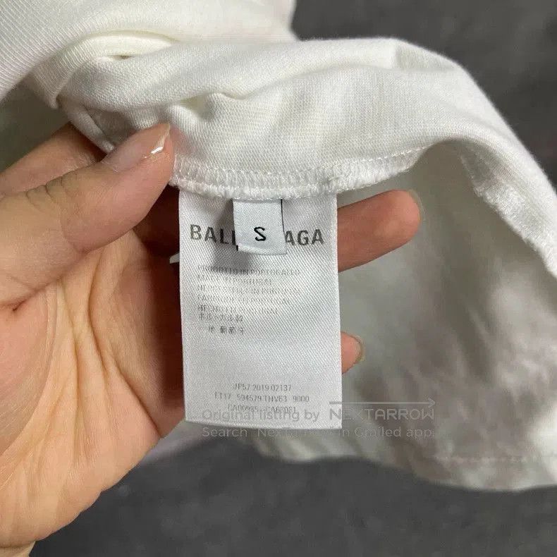 Balenciaga Balenciaga White Logo Eco Short-Sleeve T-shirt. Size US S / EU 44-46 / 1 - 3 Thumbnail