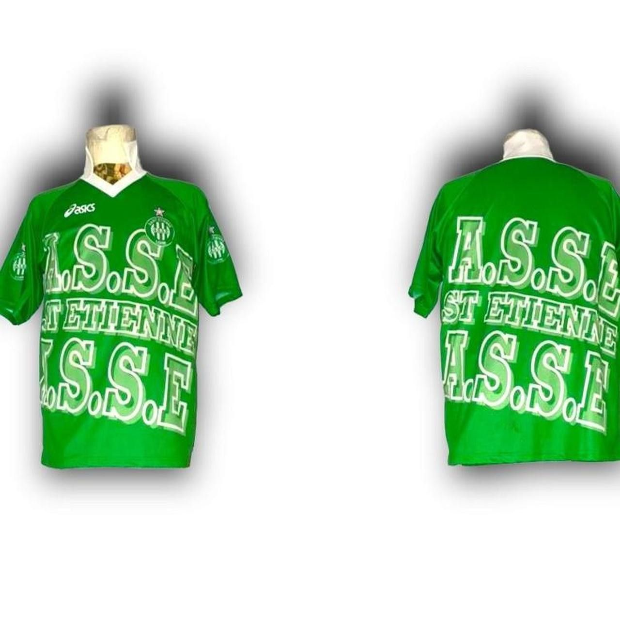 Asics Saint Etienne France 1998 1999 2000 Training Shirt Jersey Size US L / EU 52-54 / 3 - 3 Thumbnail