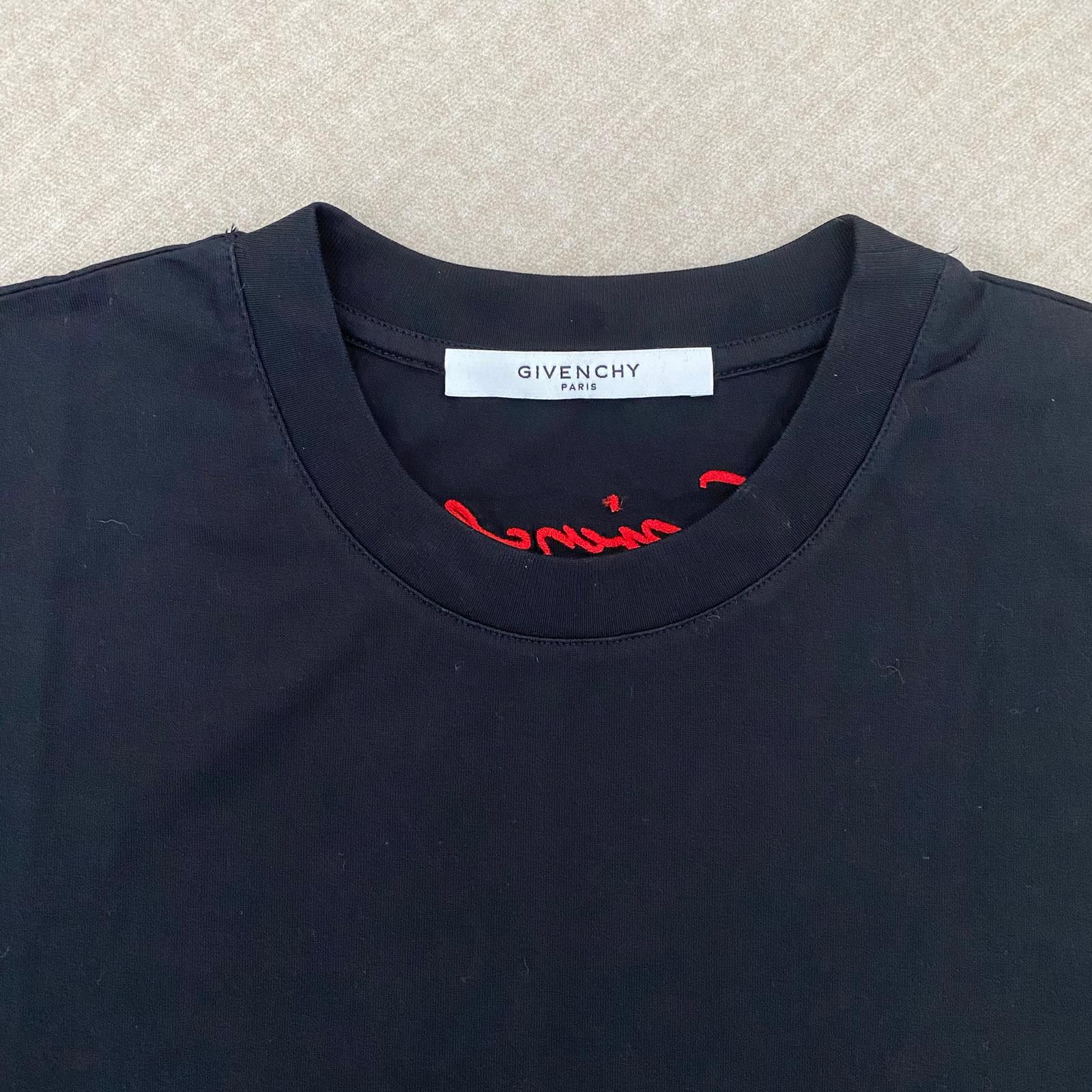 Givenchy Black Lion Print Signature Logo Oversized T-Shirt Size XS / US 0-2 / IT 36-38 - 5 Thumbnail