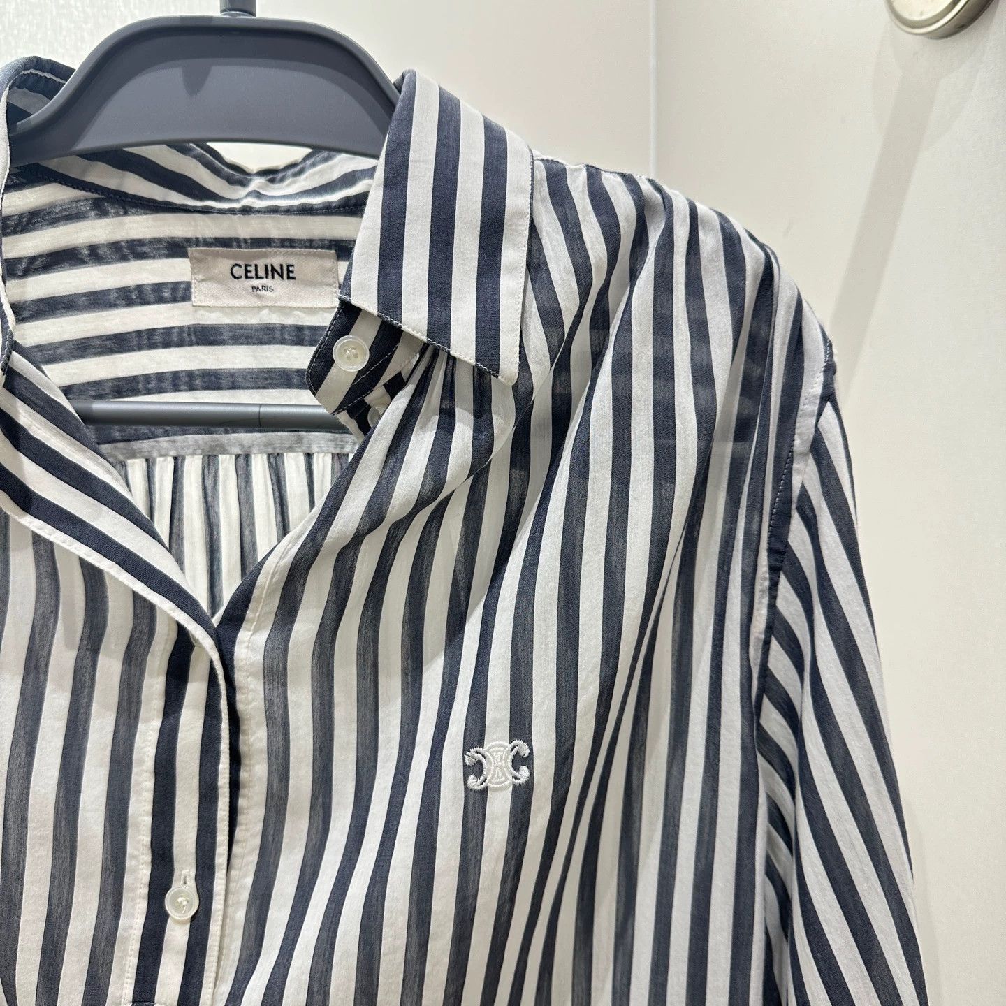 Celine Celine mar113 colorblock stripe Triumph LS shirt 38 Size S / US 4 / IT 40 - 4 Thumbnail