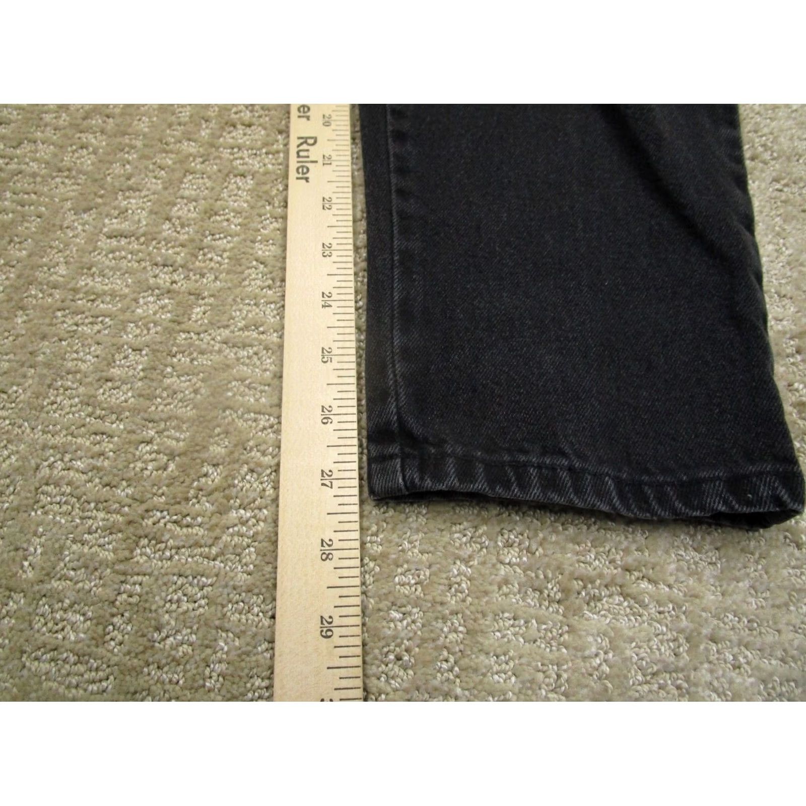 Vintage VINTAGE French Dressing Jeans Women 8 Black High Rise Bareback Western Petite 90s Logo Southwestern Menus? Size 30" / US 8 / IT 44 - 7 Thumbnail