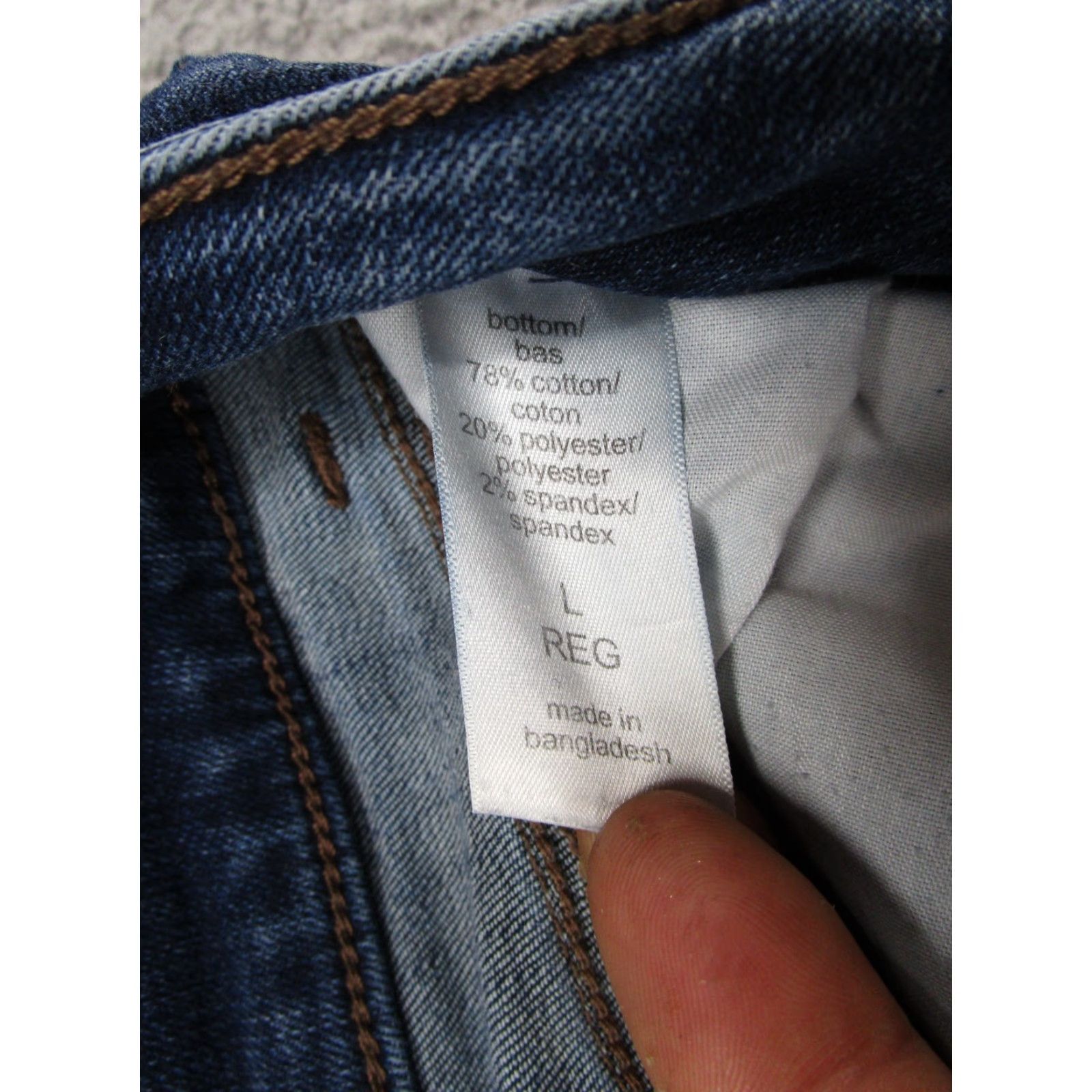 Vintage Maurices High Rise Denim Jeans Size L Regular Blue Stretch Ankle Distressed 5-Pocket Womens Jeans Size 36" / US 14 / IT 50 - 5 Thumbnail