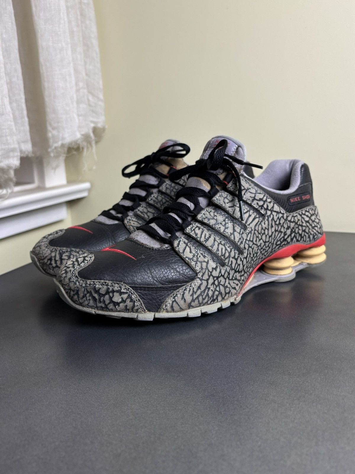 Nike × Vintage 2005 Nike Shox NZ Black Cement 3 VIntage Nike BC3 311377 061 Size US 10.5 / EU 43-44 - 3 Thumbnail