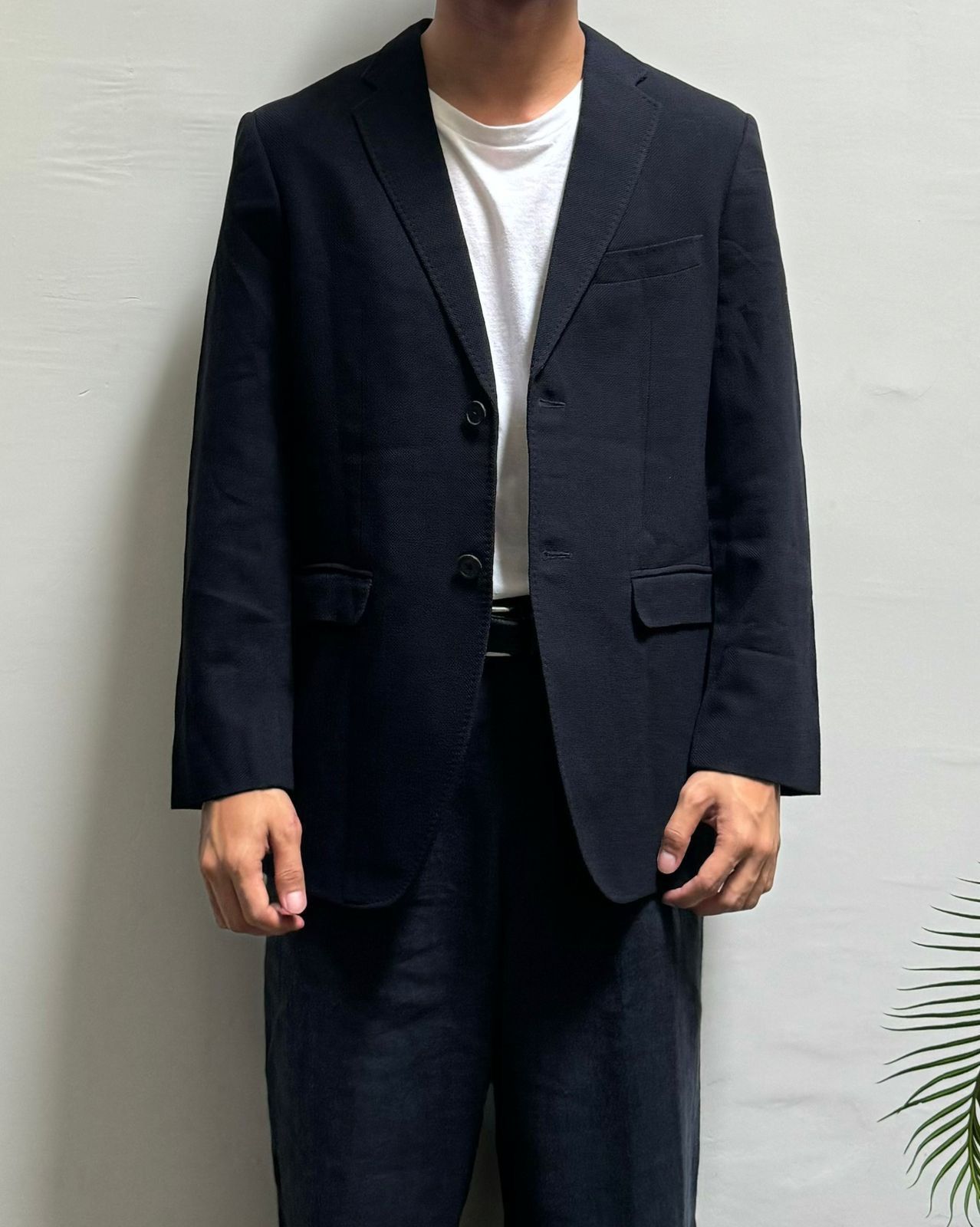 Jil Sander 2000s Wool Textured Blazer Size 48S - 1 Thumbnail