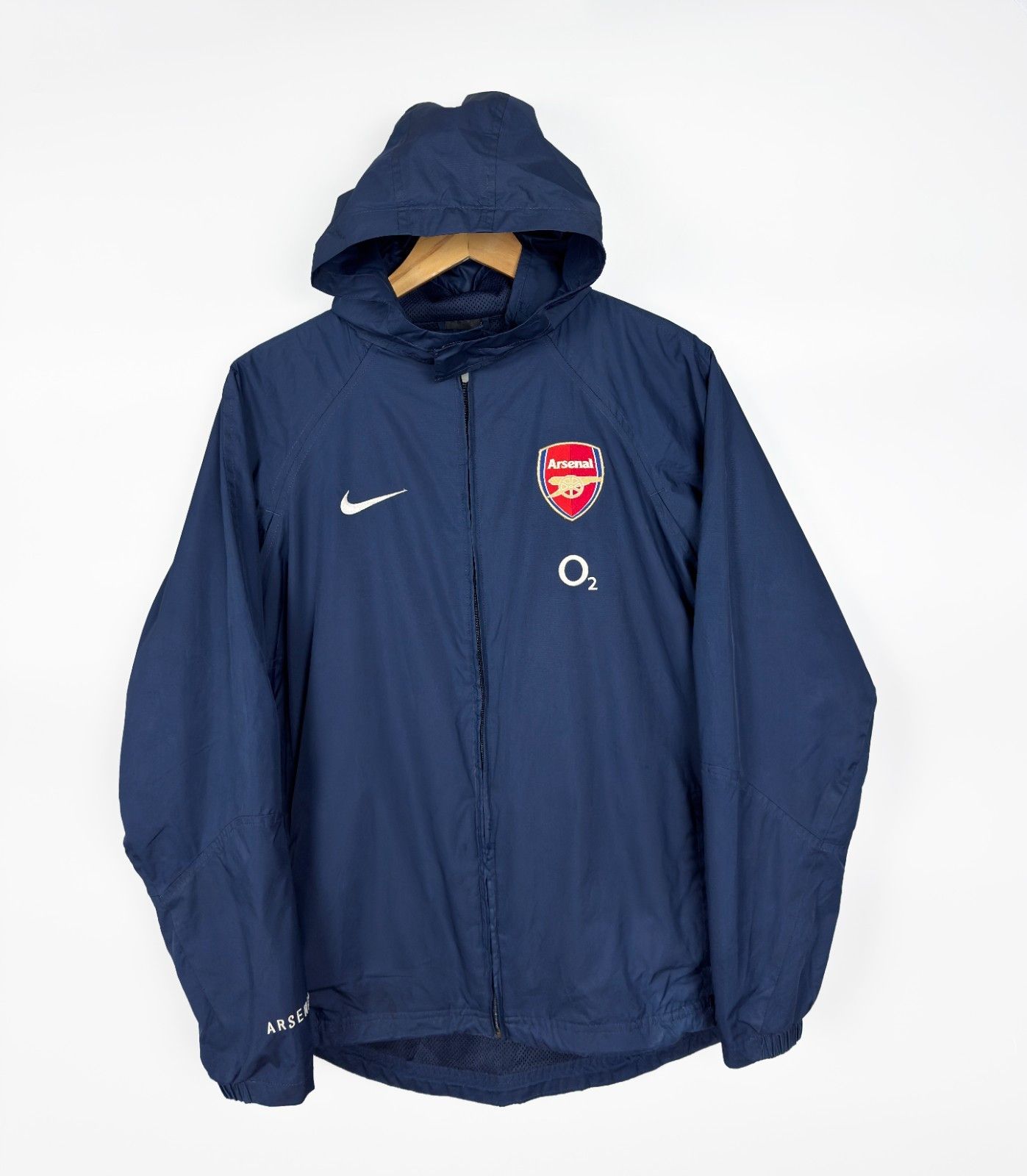 Nike ARSENAL O2 Total 90 Vintage Windbreaker Navy Jacket