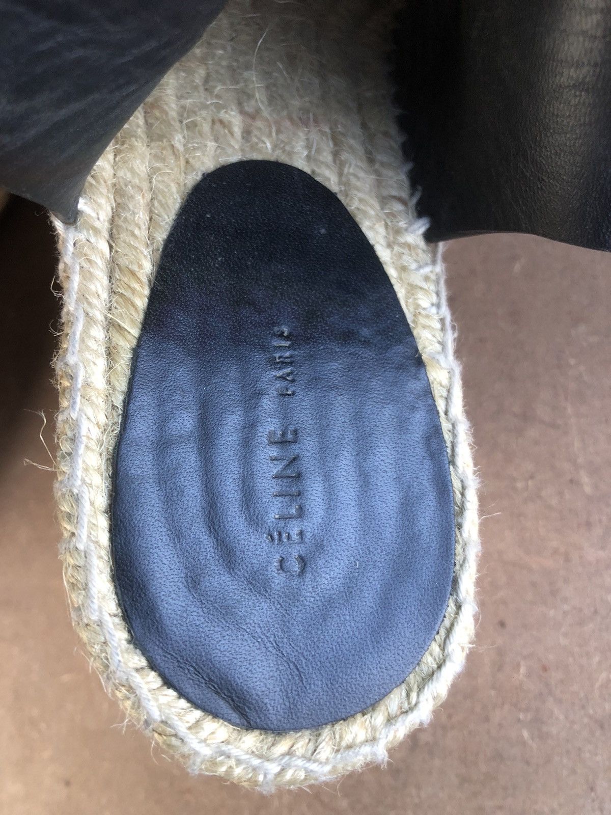 Celine CELINE Black Wedge Sole Size 36 Size US 7 / IT 37 - 7 Thumbnail