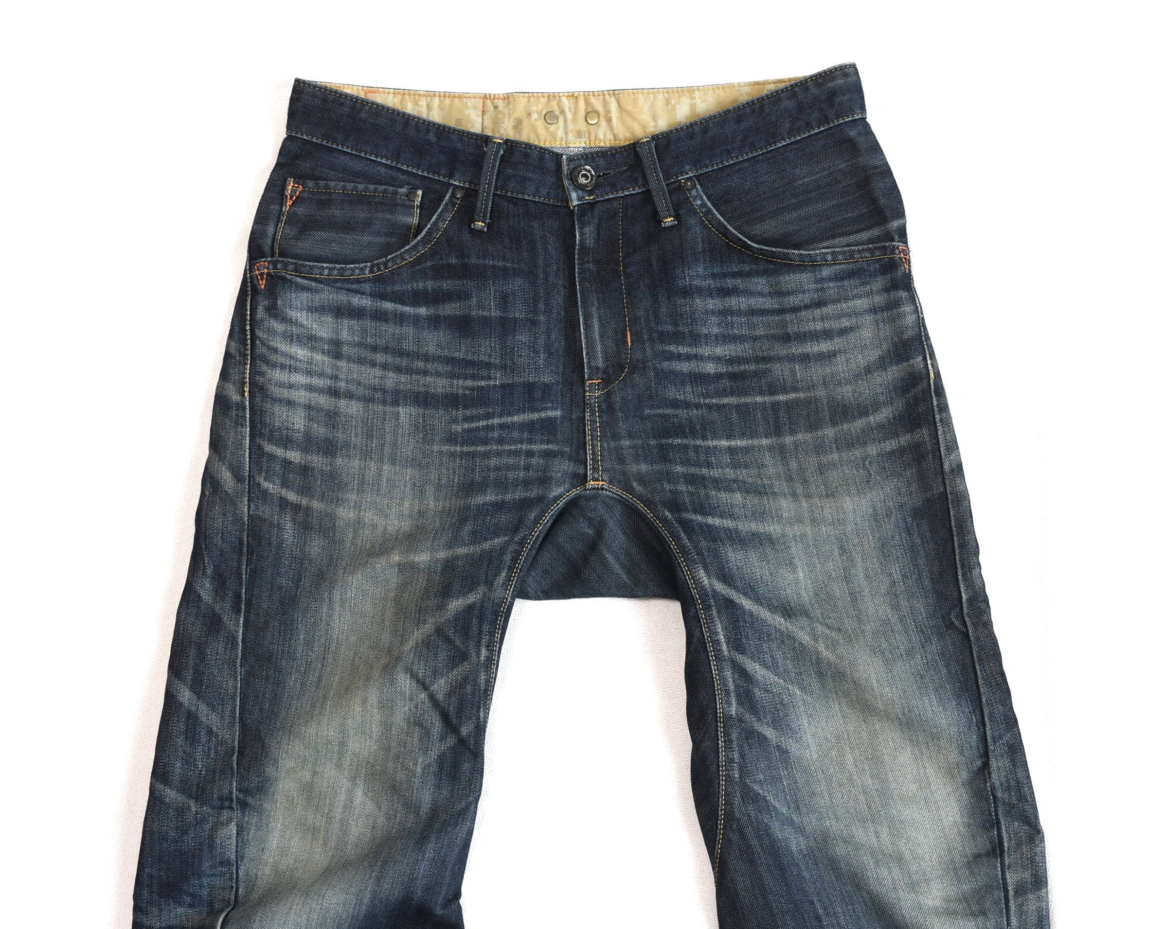 Edwin × Hysteric Glamour × Japanese Brand Edwin Distressed three-dimensional cut denim pants Size US 30 / EU 46 - 2 Thumbnail