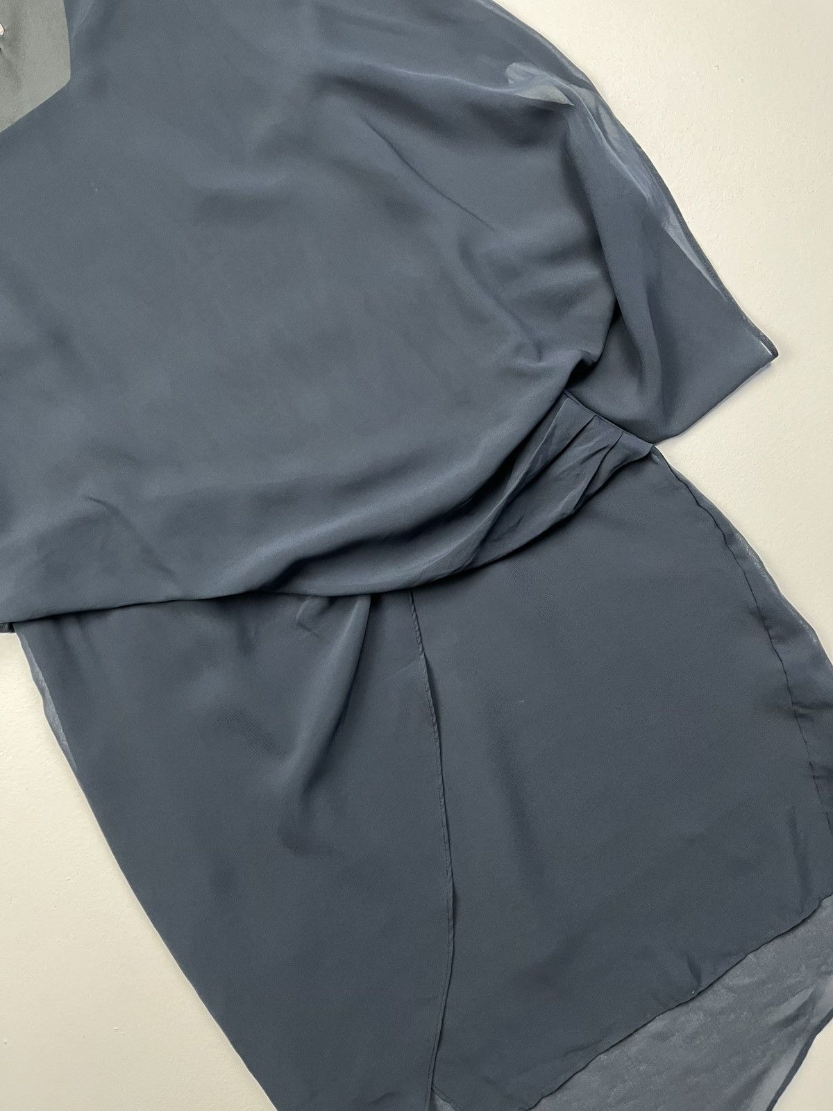Helmut Lang Helmut Lang Asymmetric Drape Layer Dress Size L / US 10 / IT 46 - 4 Thumbnail
