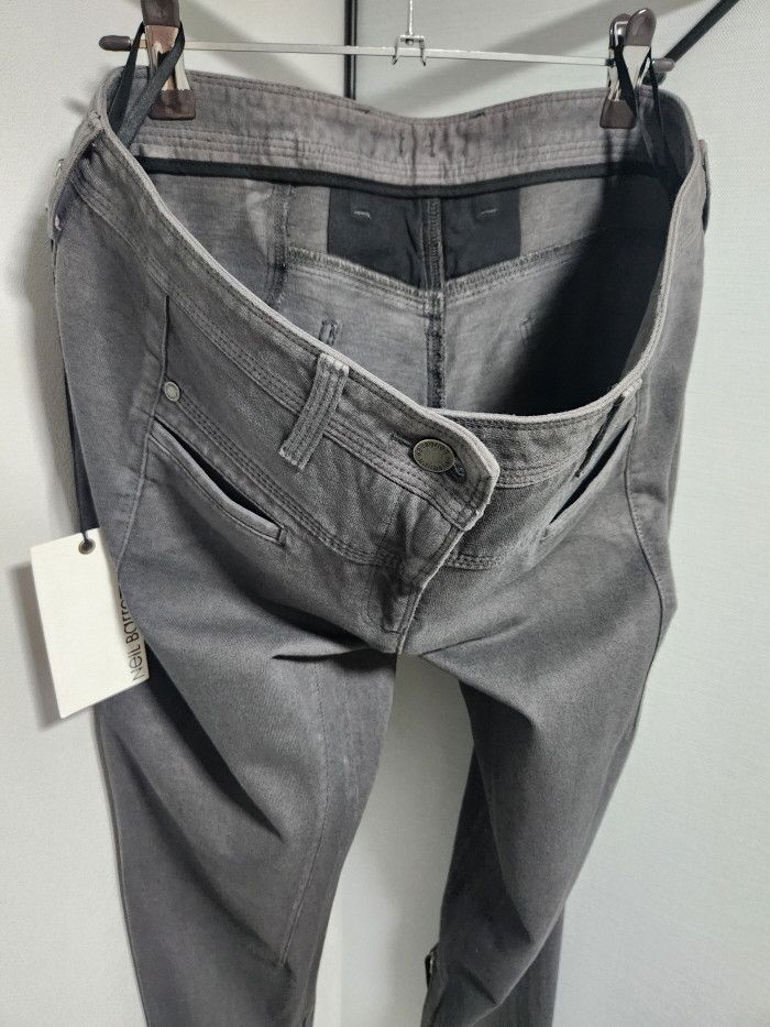 Neil Barrett neil barrett slouch fit 드라이 블랙 아크릴코팅 제팬진 Size 29" - 2 Thumbnail