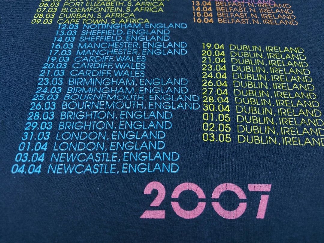 Band Tees × Vintage Vintage WestLife 2007 The Love Tour Bluenet Double-Sided TEE Size US S / EU 44-46 / 1 - 13 Thumbnail