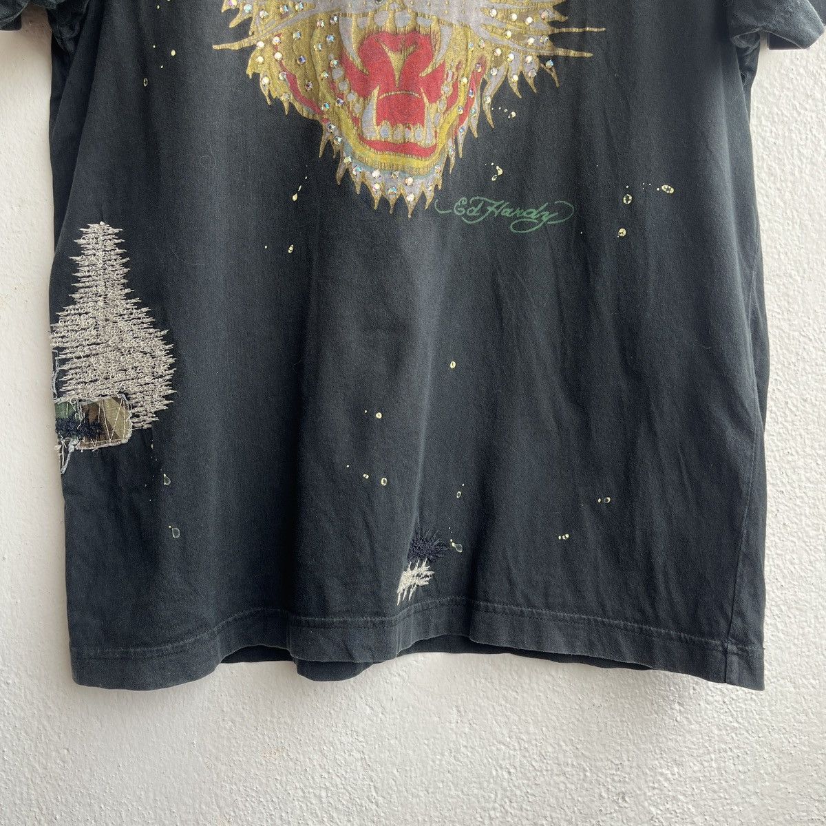 Ed Hardy Faded Distressed Style Don Ed Hardy Tiger Printed TShirt Size US S / EU 44-46 / 1 - 11 Thumbnail