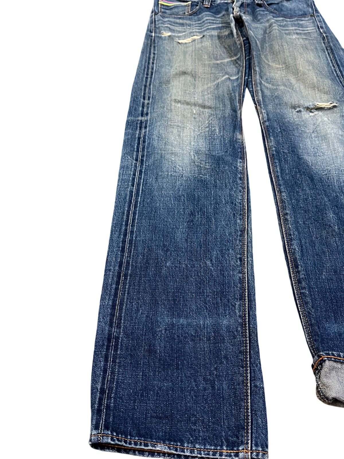 Paul Smith × R.Newbold × Yasuyuki Ishii Vintage R.Newbold Selvedge Distressed Denim Size US 31 - 4 Thumbnail