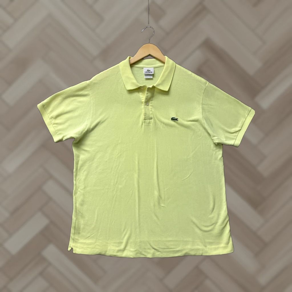 Lacoste Lacoste Polo Shirt Men 2XL Short Sleeve Lime Neon 100% Cotton Slim Fit Summer Comfort Size US XXL / EU 58 / 5 - 1 Thumbnail