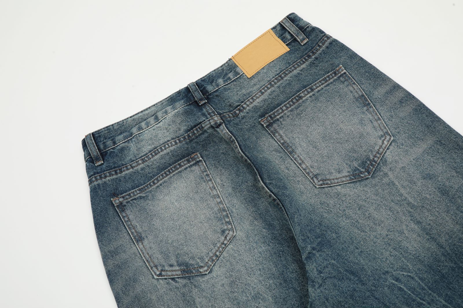 Japanese Brand × Jean Men's vintage heavy washed lightning crack cleanfit jeans Size US 32 / EU 48 - 5 Thumbnail
