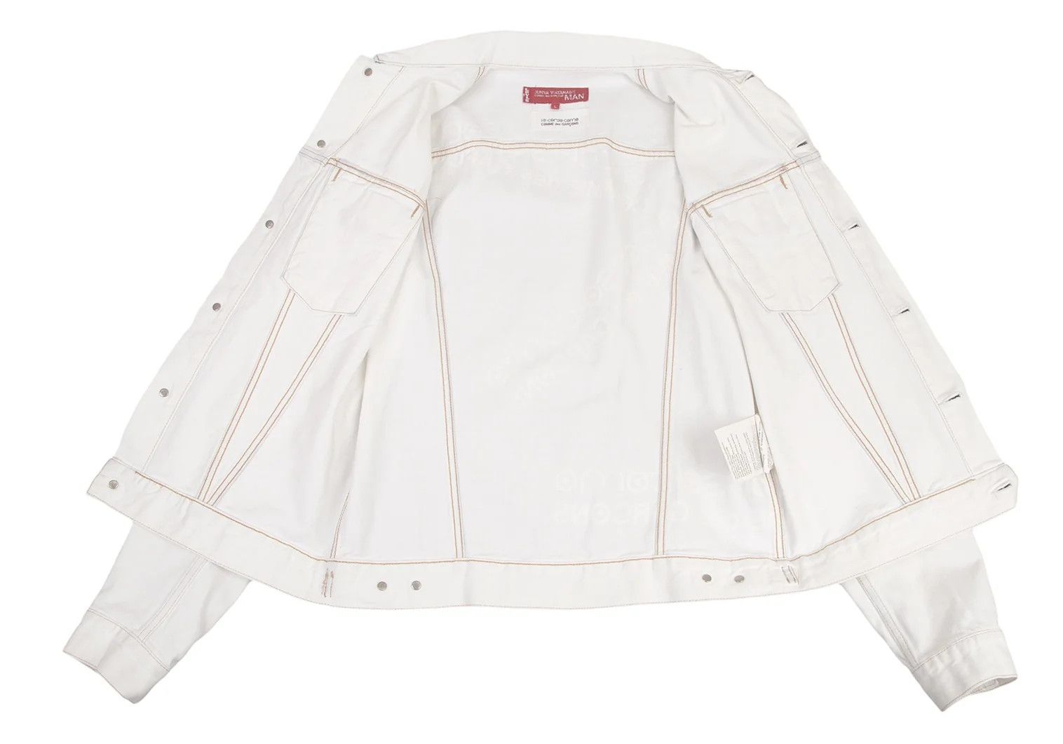 Junya Watanabe White 3rd Dyed Corsocomo Print Denim Jacket L Size US L / EU 52-54 / 3 - 17 Thumbnail