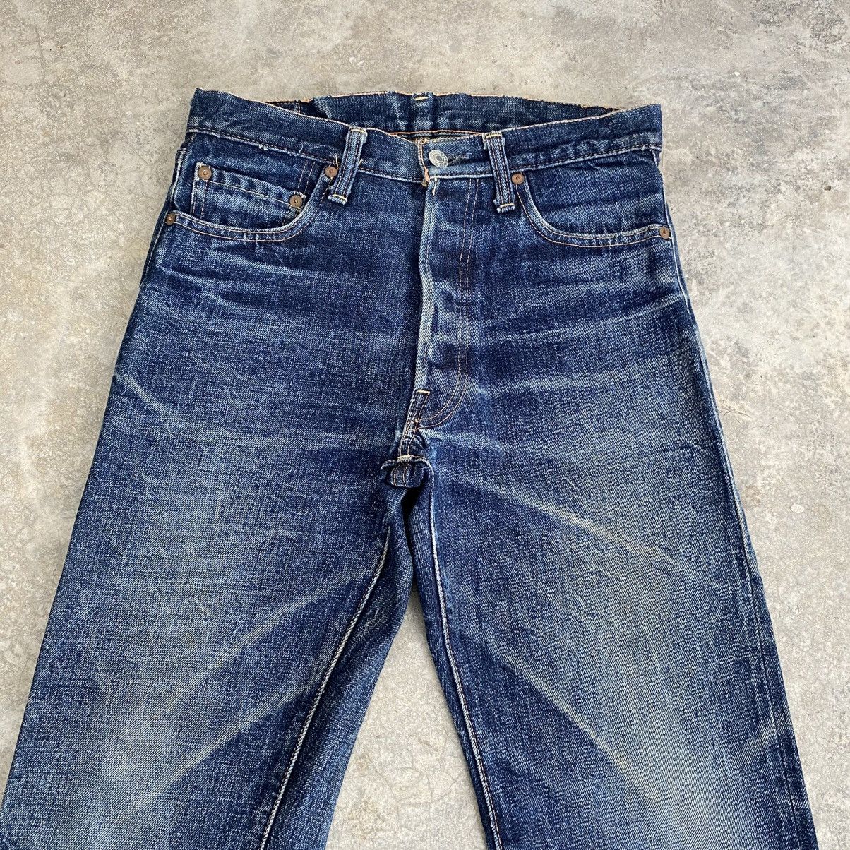 Denime Vintage 90’s Denime Japan Faded Blue Selvedge Jeans Size US 28 / EU 44 - 4 Thumbnail