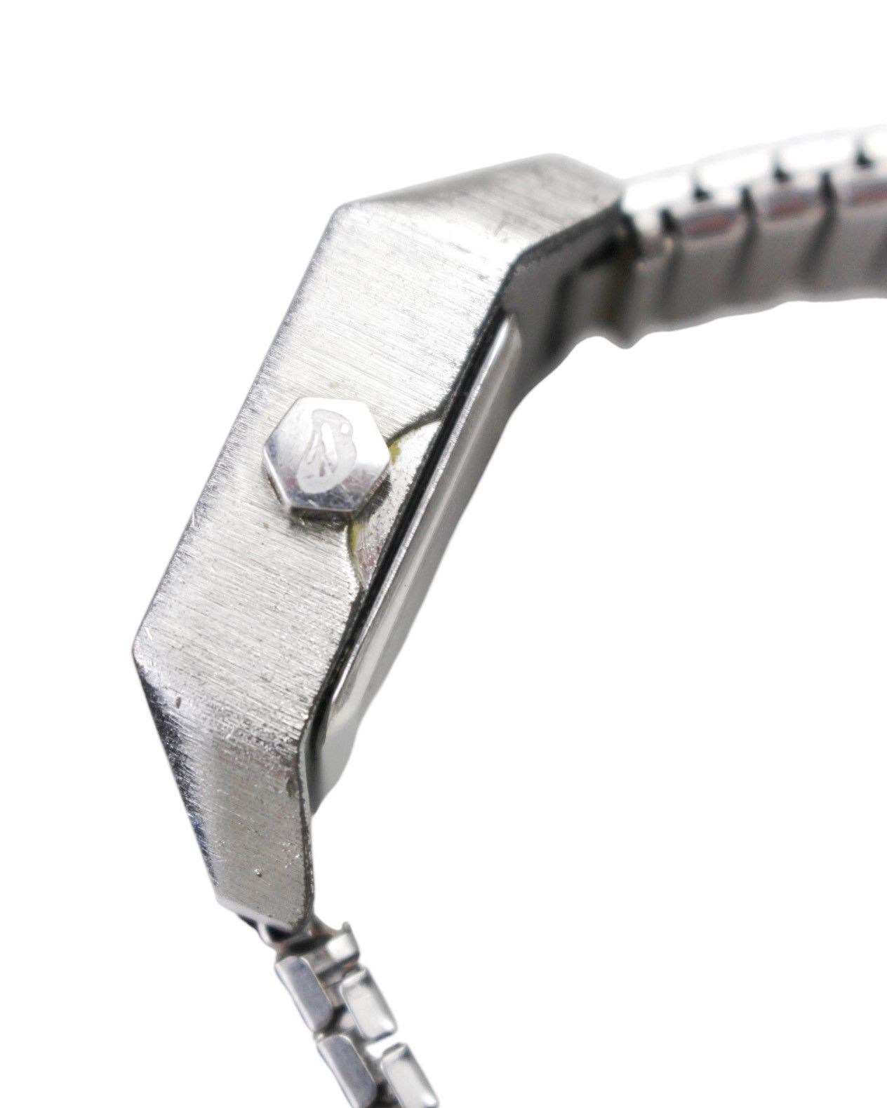 Hysteric Glamour 2000S SLY JAPAN SQUARE FACE SILVER TONE WATCH STRETCH BAND Size ONE SIZE - 5 Thumbnail