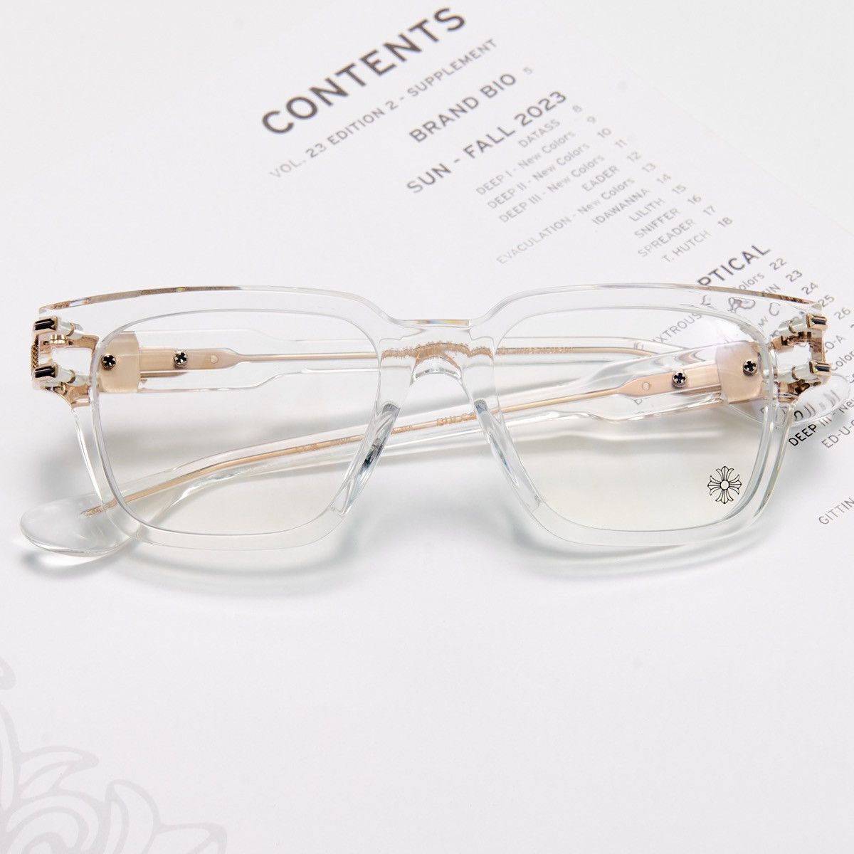 Chrome Hearts CHROME HEARTS BULGE CRYSTAL SUNGLASSES Size ONE SIZE - 6 Thumbnail