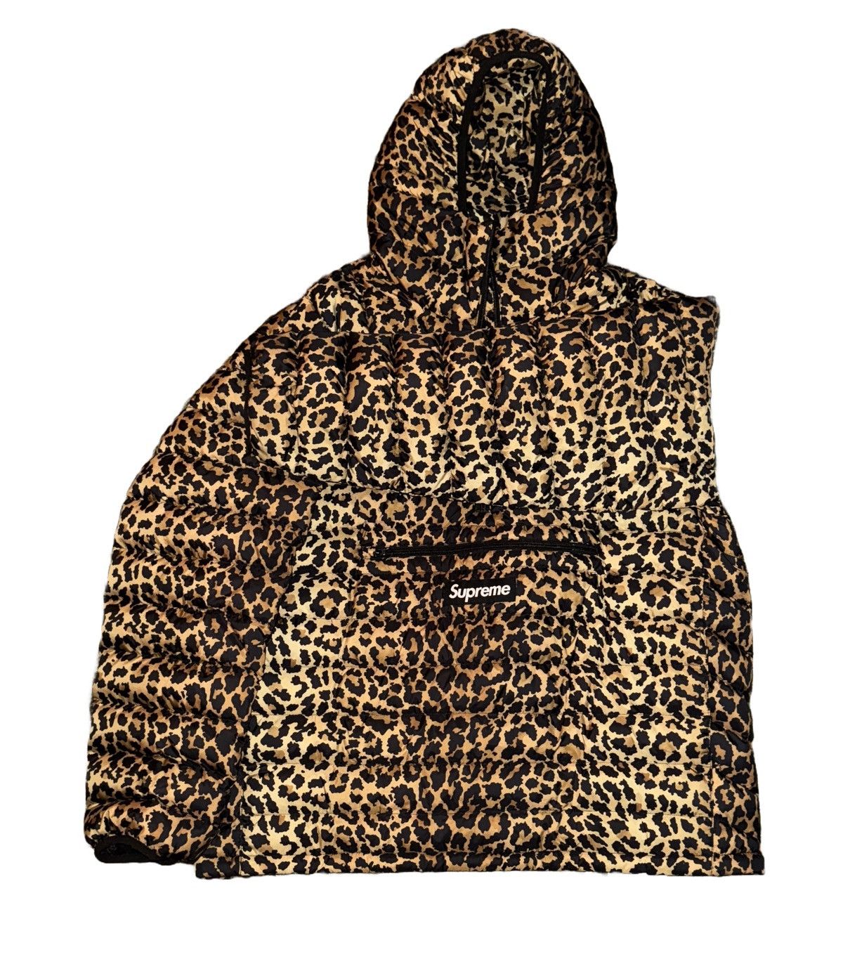 Supreme FW21 Leopard print micro down half zip pullover Size US L / EU 52-54 / 3 - 2 Thumbnail