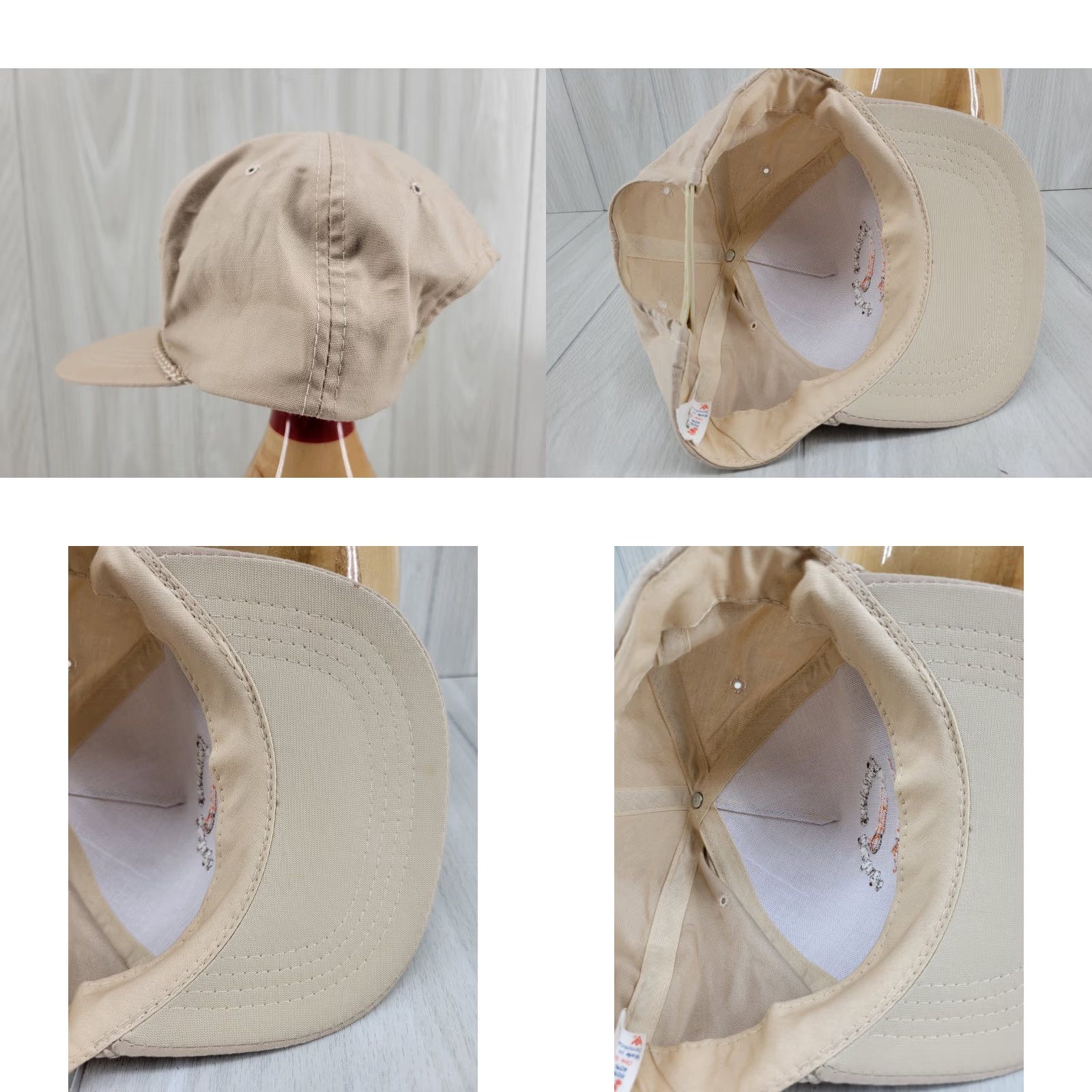 Vintage VINTAGE Limestone Springs Sporting Clays Hat Cap Tan Adjustable Embroidered Snapback Men Sports Cap Tan White Cotton Hat Cap Size ONE SIZE - 8 Thumbnail