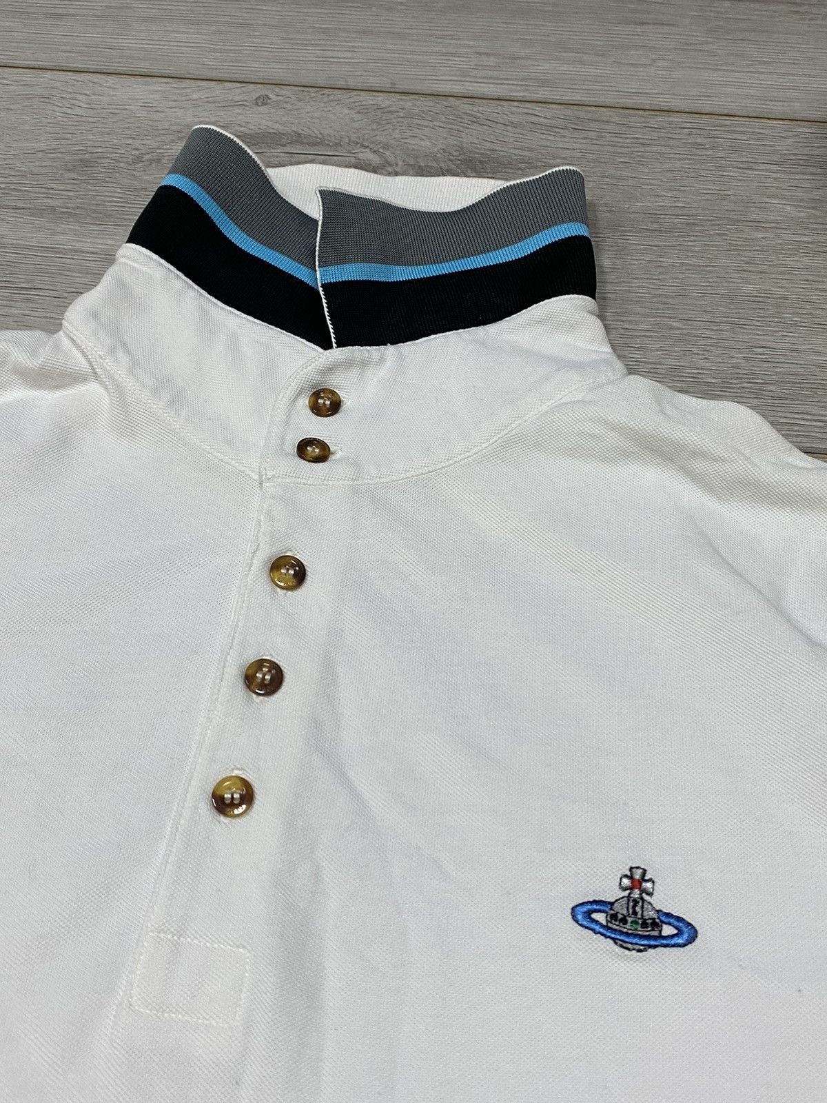 Vivienne Westwood Vivienne Westwood vintage small orb polo stripes Size US XL / EU 56 / 4 - 2 Thumbnail