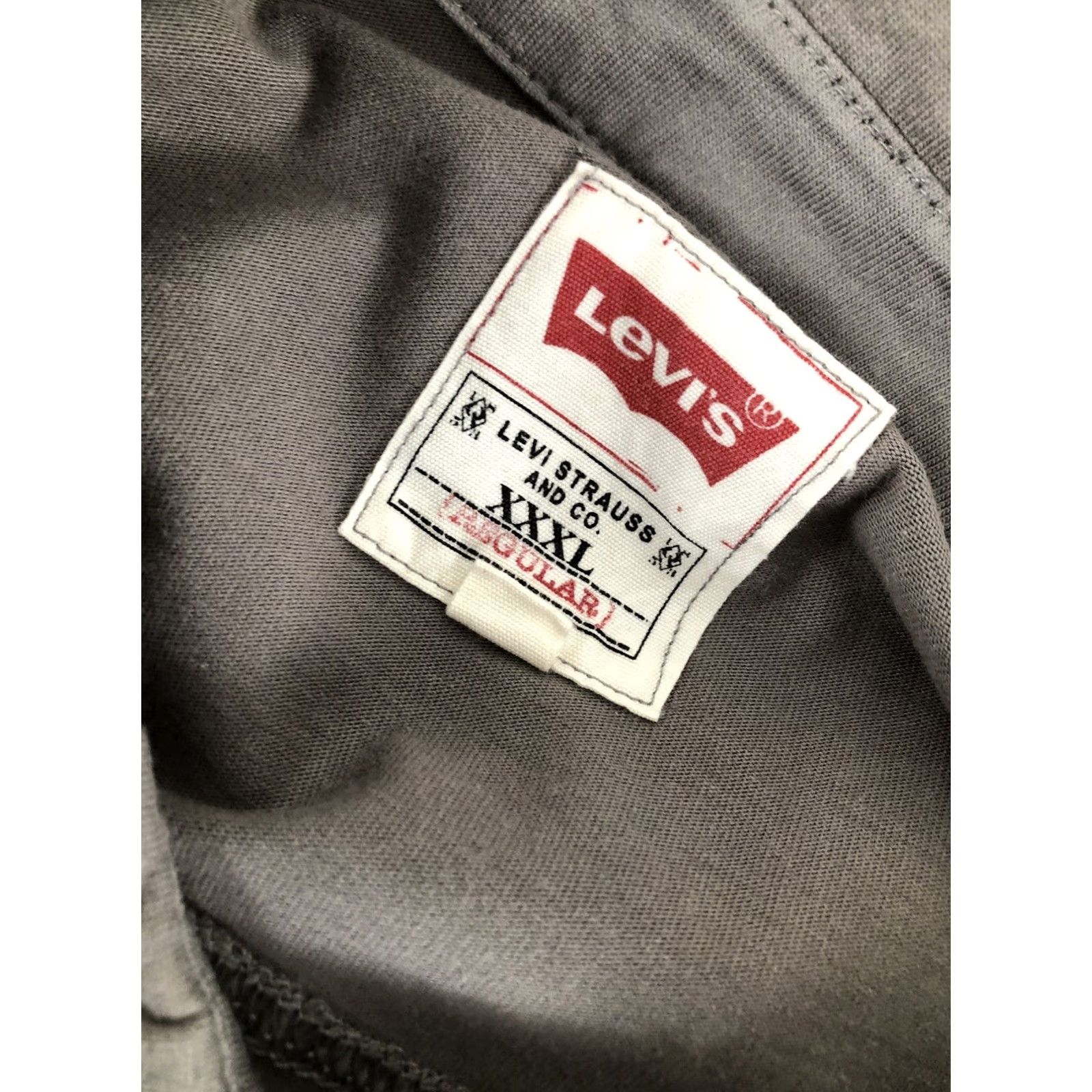 Levi's LEVI STRAUSS NEW w TAG Mens 3XL Button-Up Polo Safari Shirt Long Sleeve Grayish Brown Size US XXL / EU 58 / 5 - 7 Thumbnail