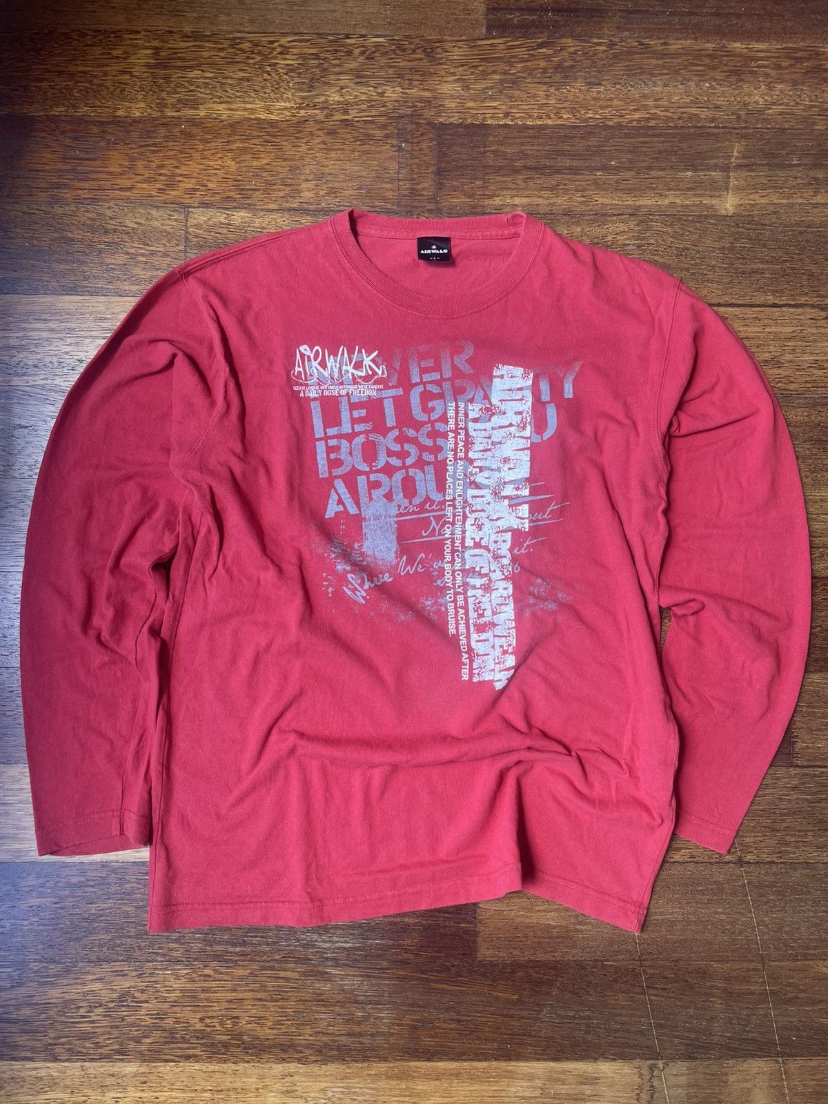 Airwalk Vintage Airwalk Long Sleeve Graphic Tshirt Size US L / EU 52-54 / 3 - 1 Thumbnail