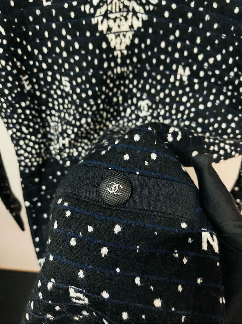 Chanel Chanel Black popular full-star cashmere elastic dress 2504- Size XS / US 0-2 / IT 36-38 - 6 Thumbnail