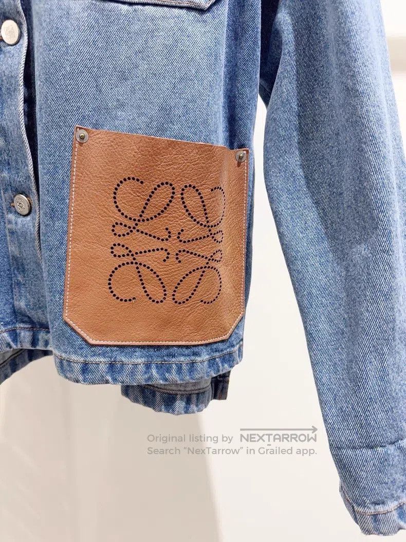 Loewe Leather Label Denim Jacket