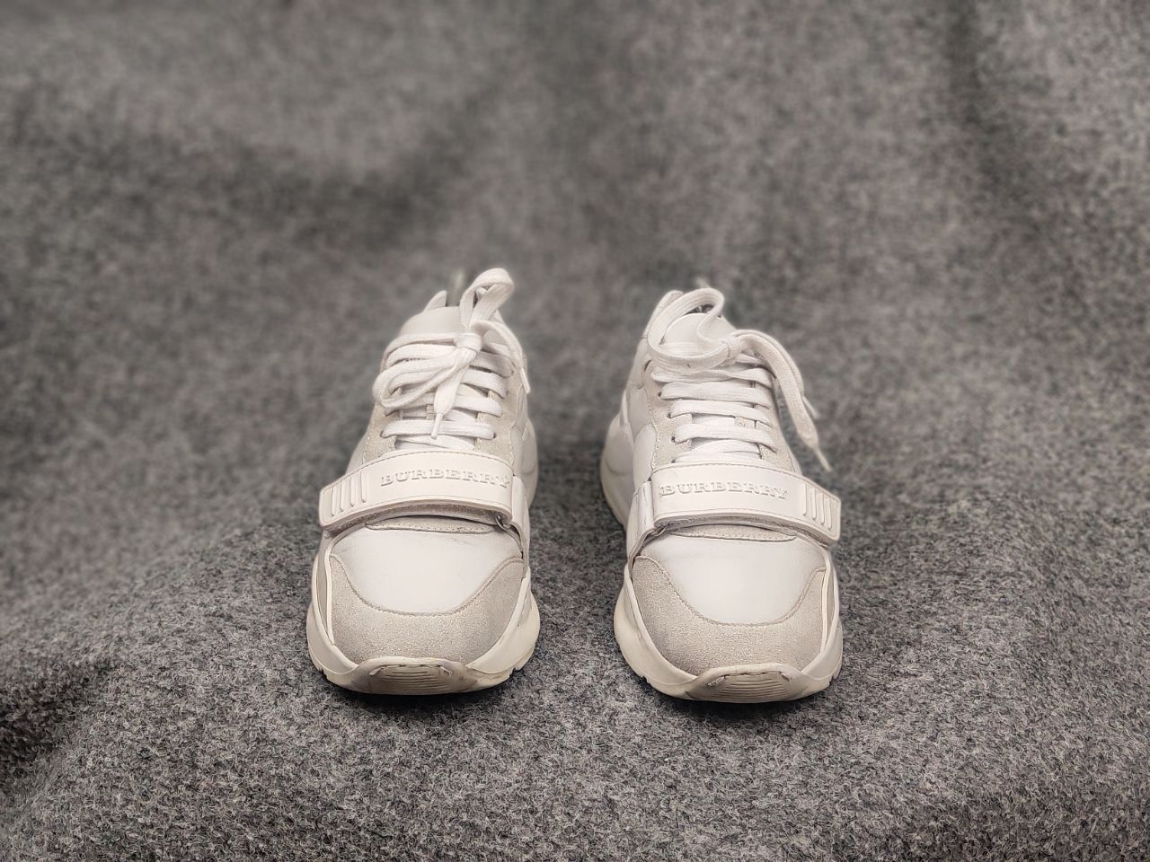 Burberry Burberry Ramsey Trainers Logo White Low-Top Sneakers Size US 7.5 / IT 37.5 - 7 Thumbnail