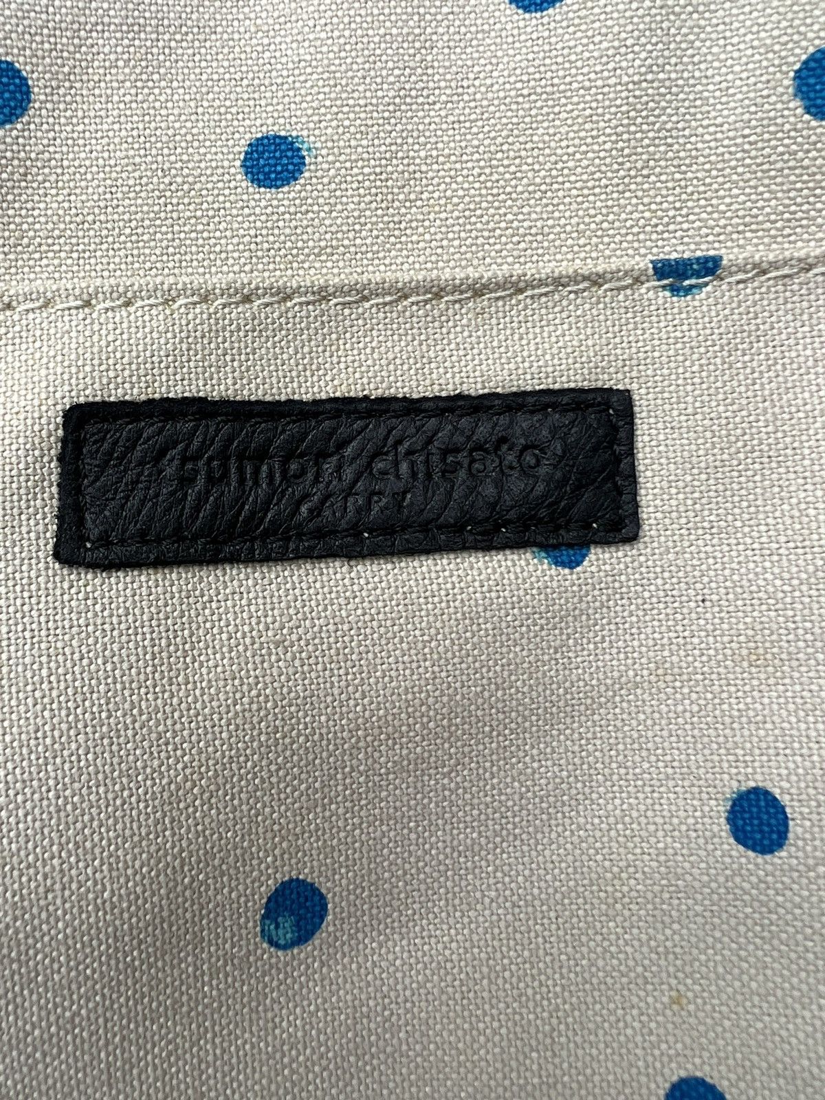 Leather Tsumori Chisato Japan Patina Black Leather Carry Bag Size ONE SIZE - 21 Thumbnail