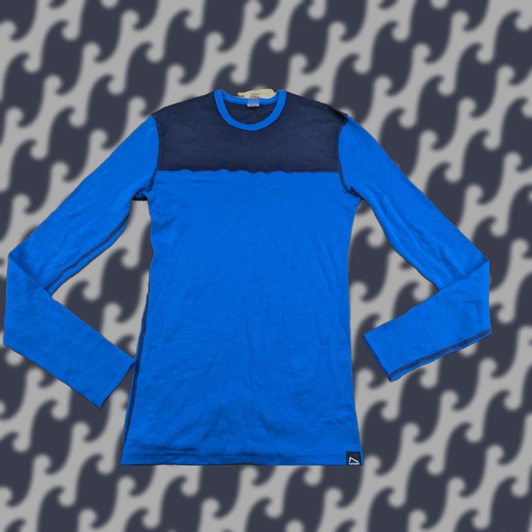Helly Hansen Helly Hansen Norheim Base Layer Shirt Womens Size S Wool Blend Blue Crew Neck Pullover Athletic Outdoor Ski Size S / US 4 / IT 40 - 1 Thumbnail