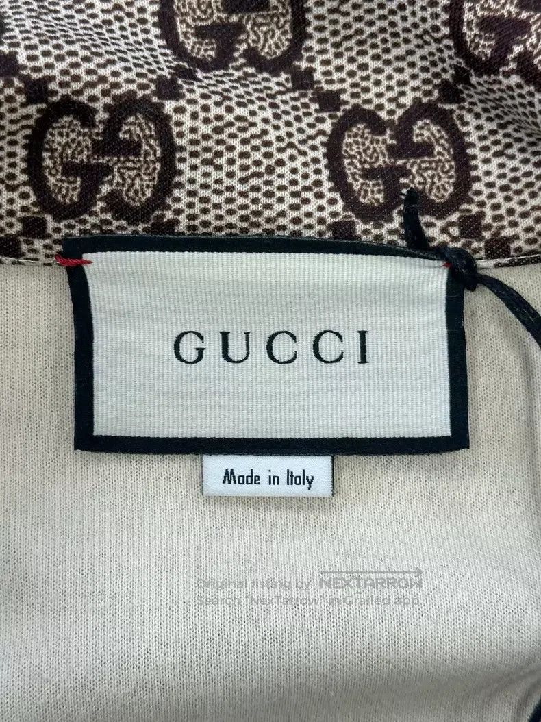 Gucci Gucci Brown colourful striped full-print old flower logo z Size US S / EU 44-46 / 1 - 3 Thumbnail