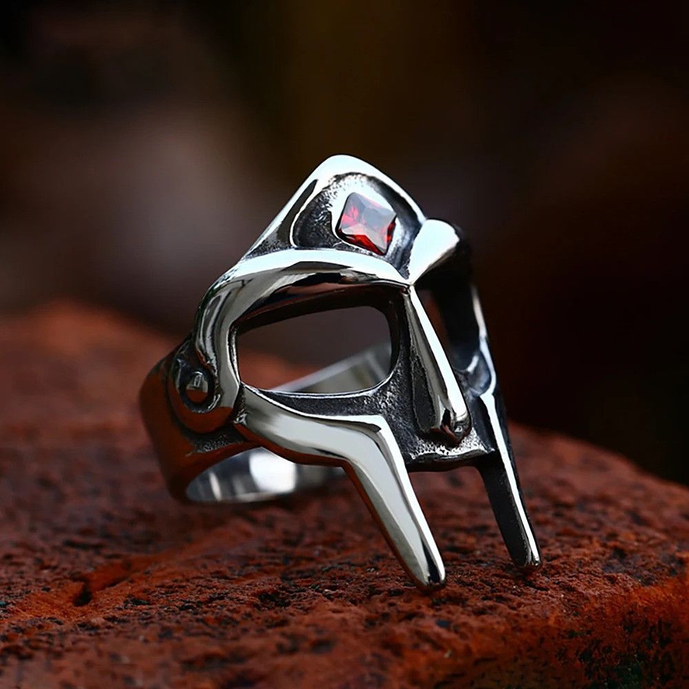 Jewelry Gothic Vintage Mask Ring Size ONE SIZE - 2 Thumbnail