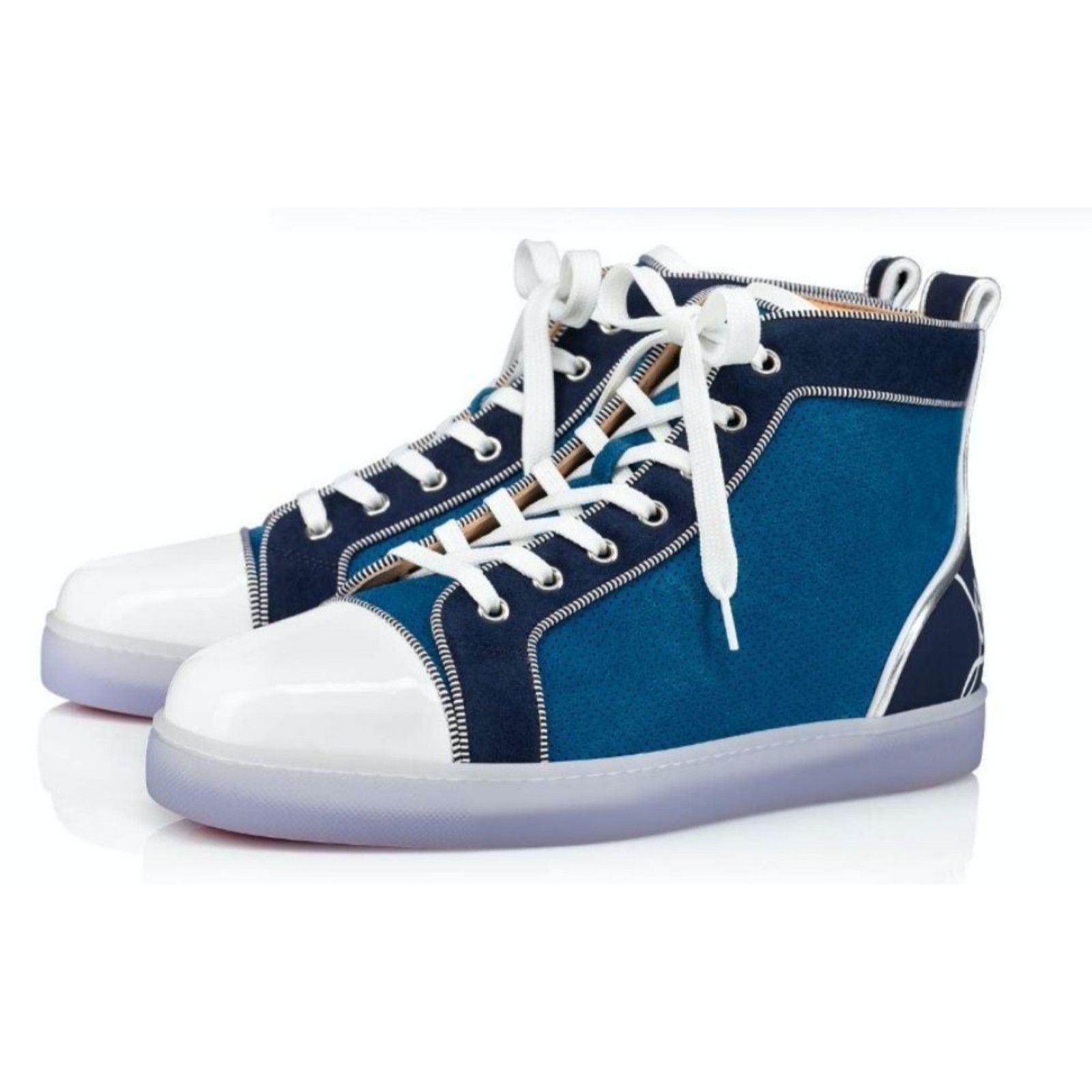 Christian Louboutin Christian Louboutin Fun Louis Flat Ludwig High Top Sneaker Size US 10.5 / EU 43-44 - 1 Thumbnail