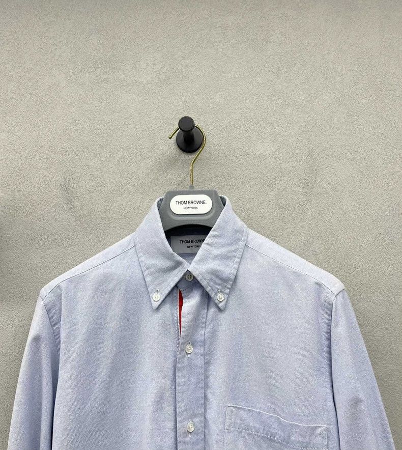 Thom Browne Thom Browne Blue long-sleeved shirt Size US XS / EU 42 / 0 - 3 Thumbnail
