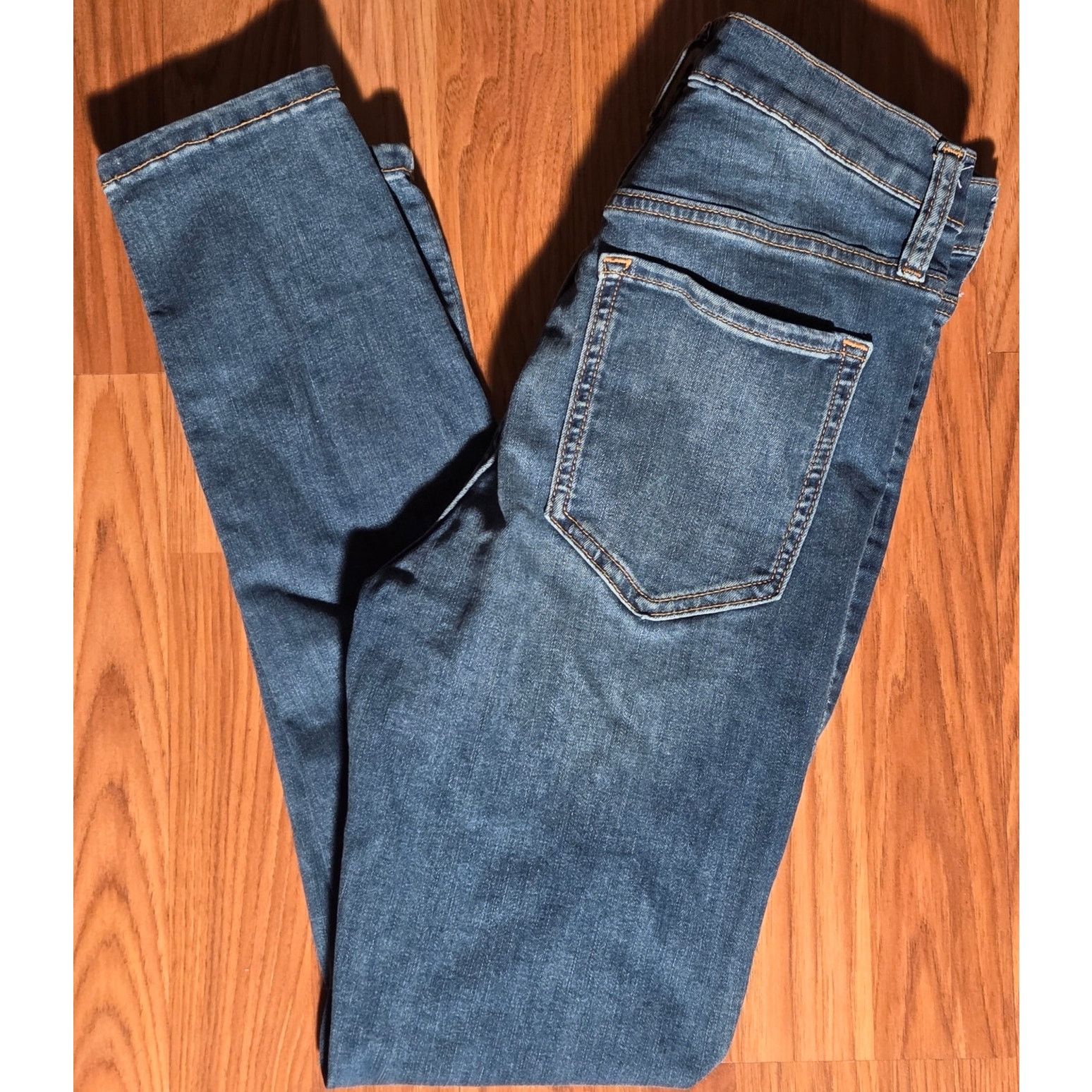 Banana Republic Banana Republic High-Rise Skinny Blue Jeans - Size 25/0 Size 25" / US 0 / IT 36 - 2 Thumbnail