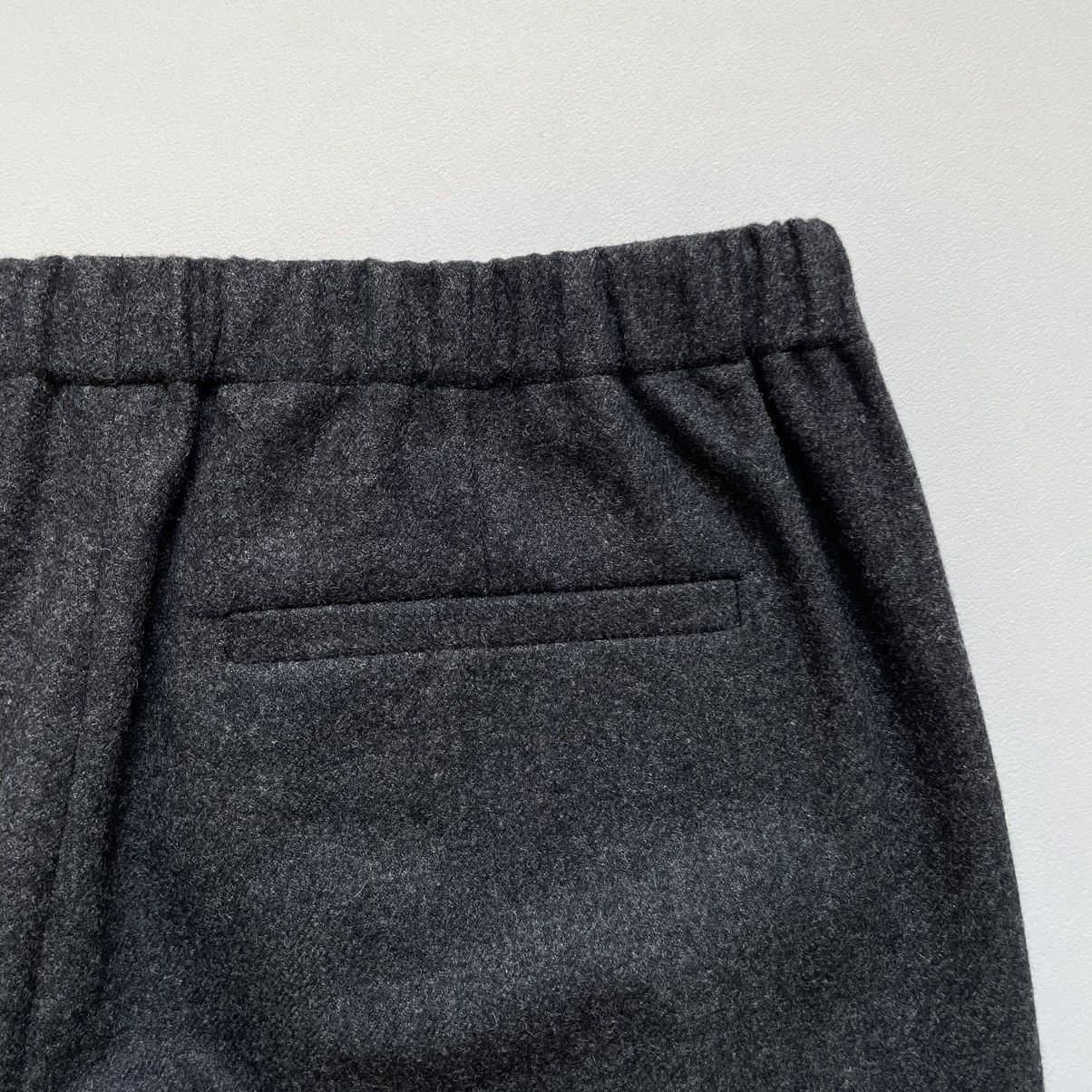 Dries Van Noten Gray Wool Drawstring Waist Trousers Size US 34 / EU 50 - 14 Thumbnail