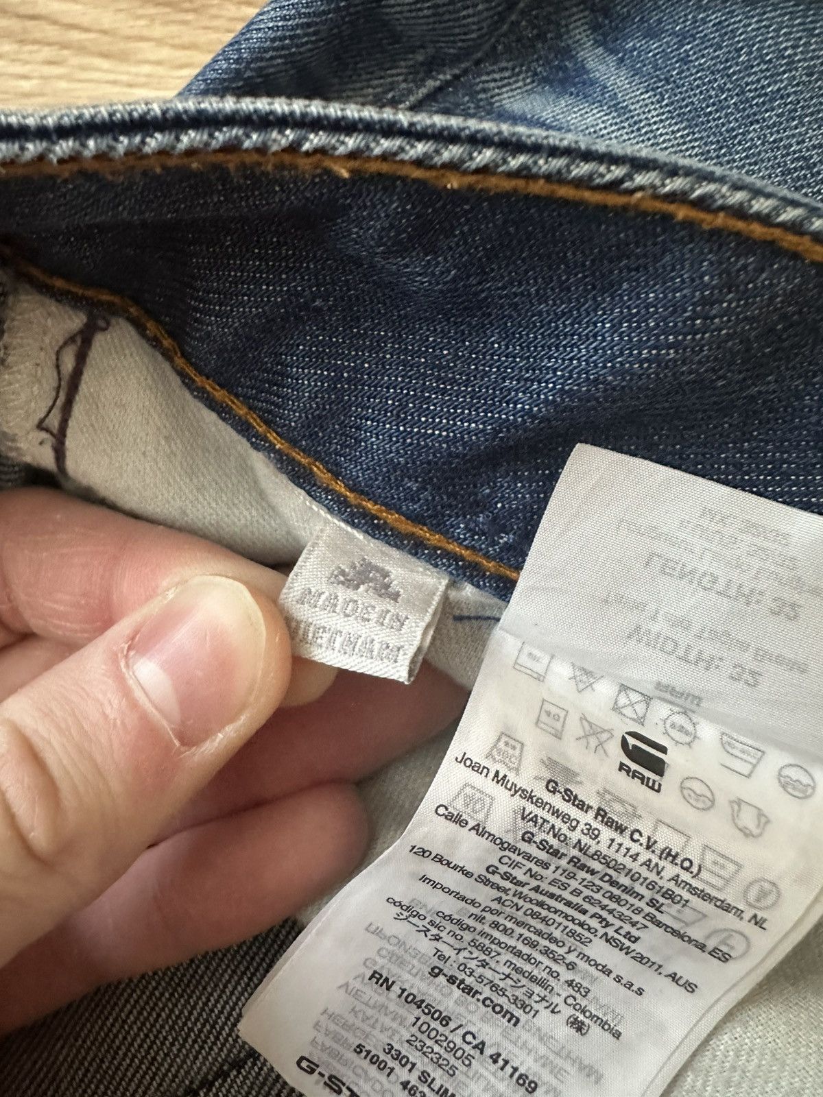 G-Star G Star Raw Distressed Jeans Size US 32 / EU 48 - 8 Thumbnail