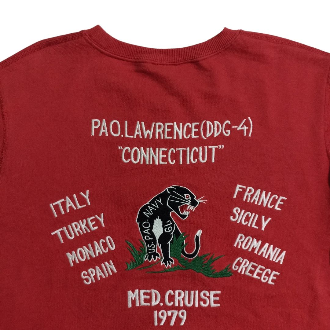 Other Vintage 90s USS Lawrence DDG-4 Souvenir Sweatshirt Size US L / EU 52-54 / 3 - 4 Thumbnail