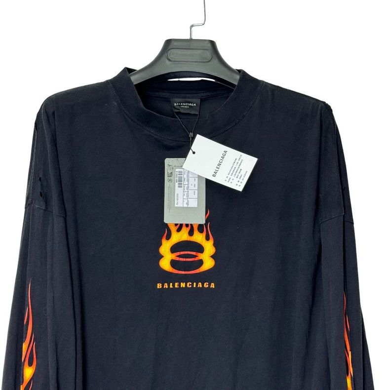 Other Balenciaga 24 double ring flame destruction erosion logo l Size US M / EU 48-50 / 2 - 3 Thumbnail