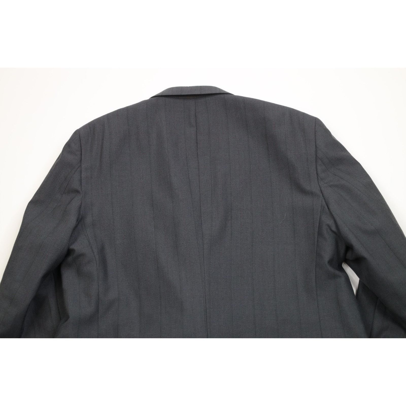 Vintage Vintage 90s Streetwear 2 Piece Wool Striped Suit Wedding Size 48R - 9 Thumbnail