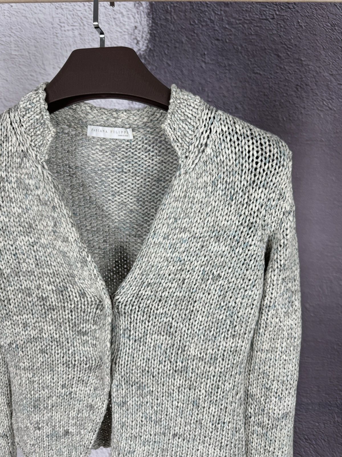 Fabiana Filippi Fabiana Filippi grey wool cotton knitwear sweater Size M / US 6-8 / IT 42-44 - 6 Thumbnail